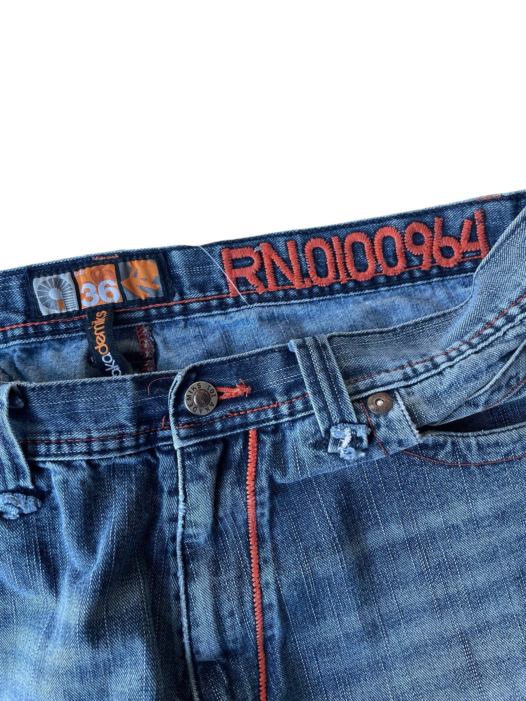 Vintage Y2K Akademiks Distressed Light Wash Jeans