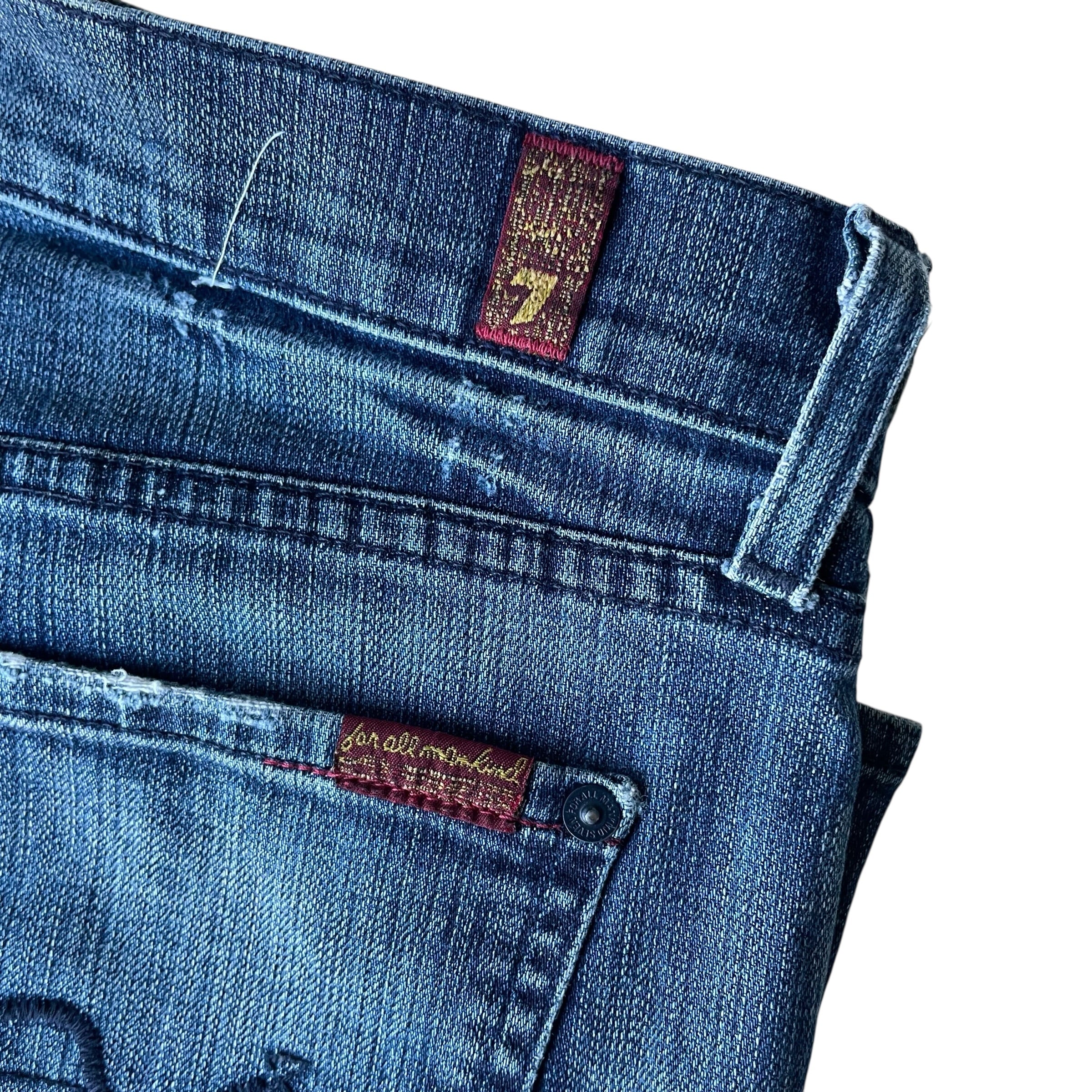 Vintage 7 For All Mankind "Rickie" Straight Leg Jeans
