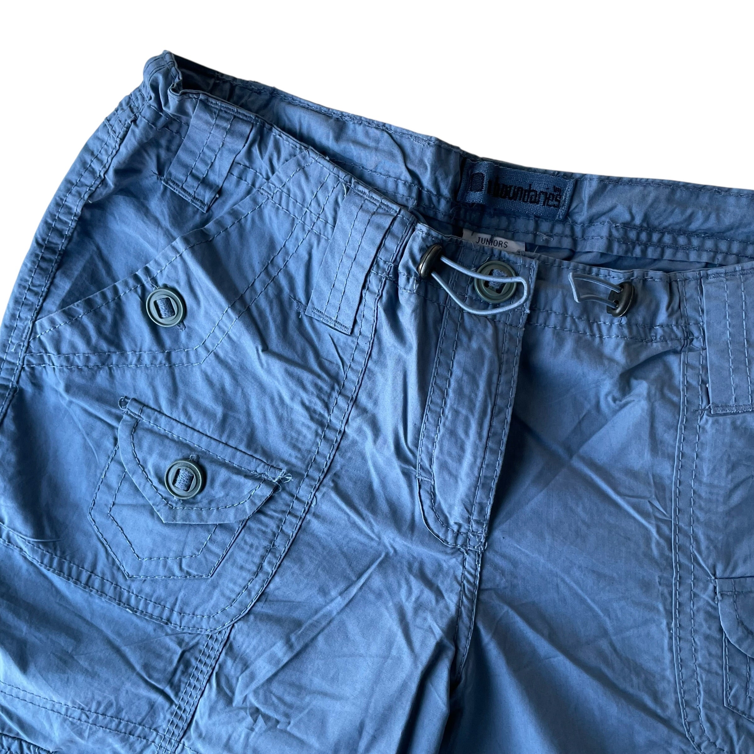 Vintage No Boundaries Femme Weathered Blue Cargo Pants