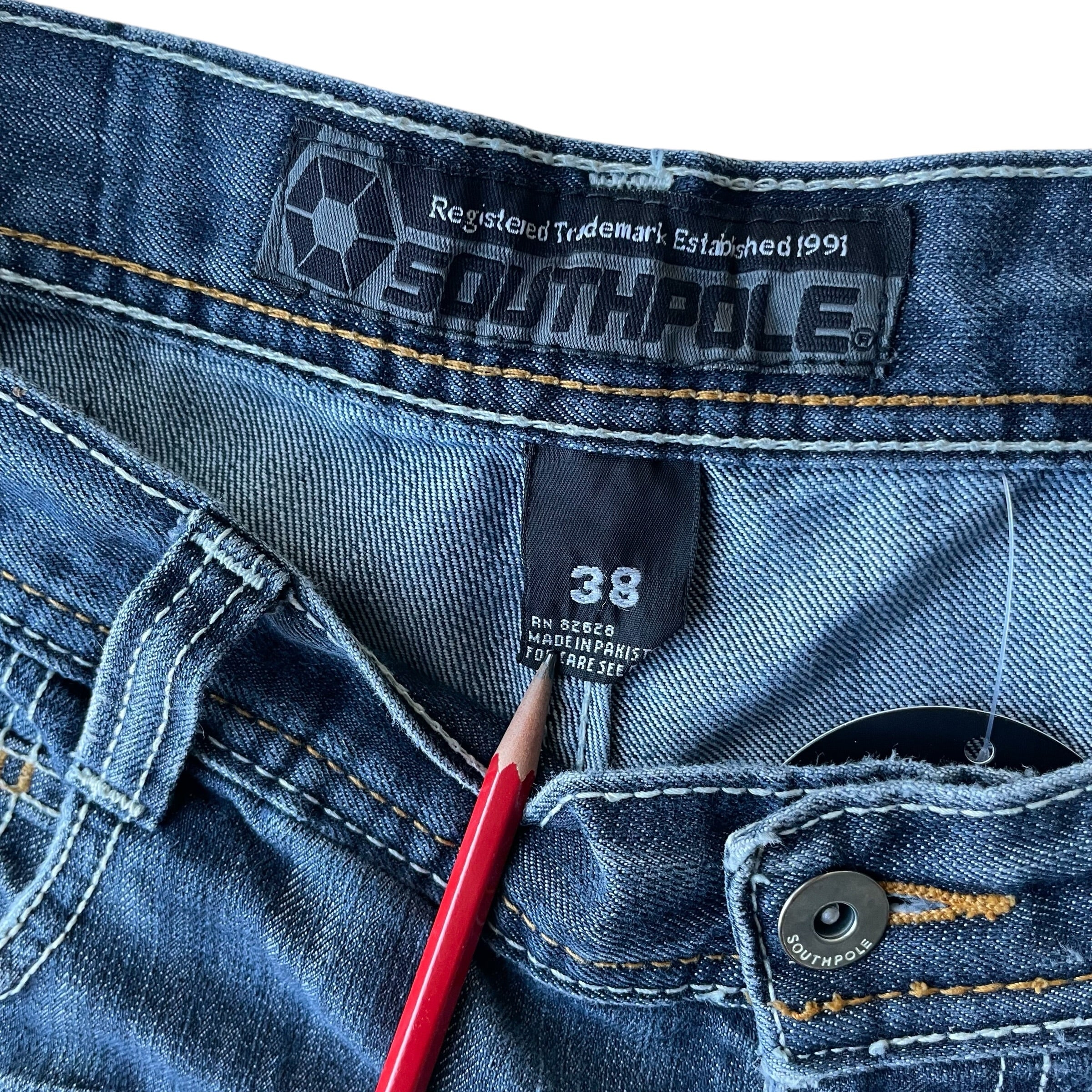 Vintage Y2K Southpole Distress Wash Regular Fit Jeans