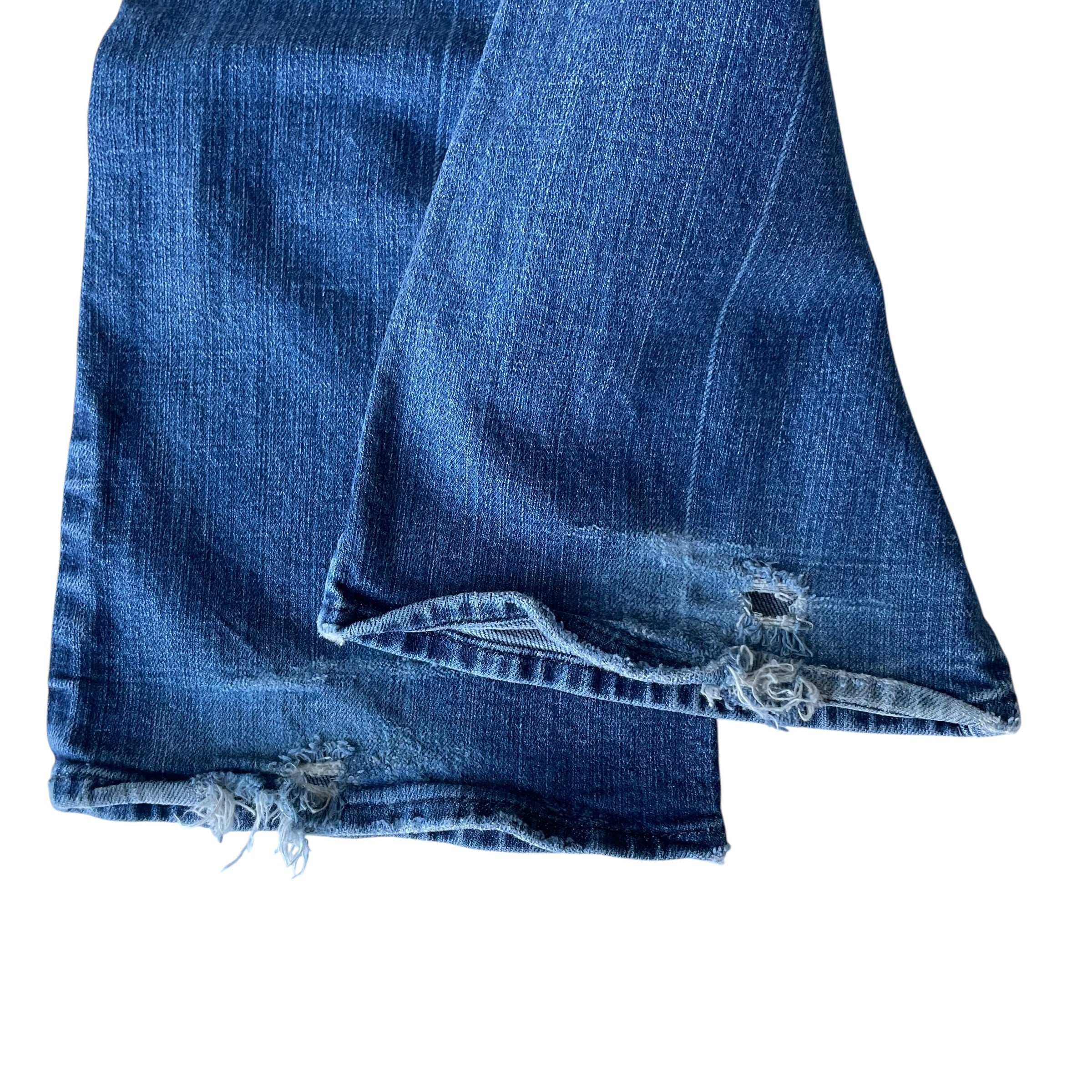 Vintage 7 For All Mankind Low Rise Bootcut Jeans