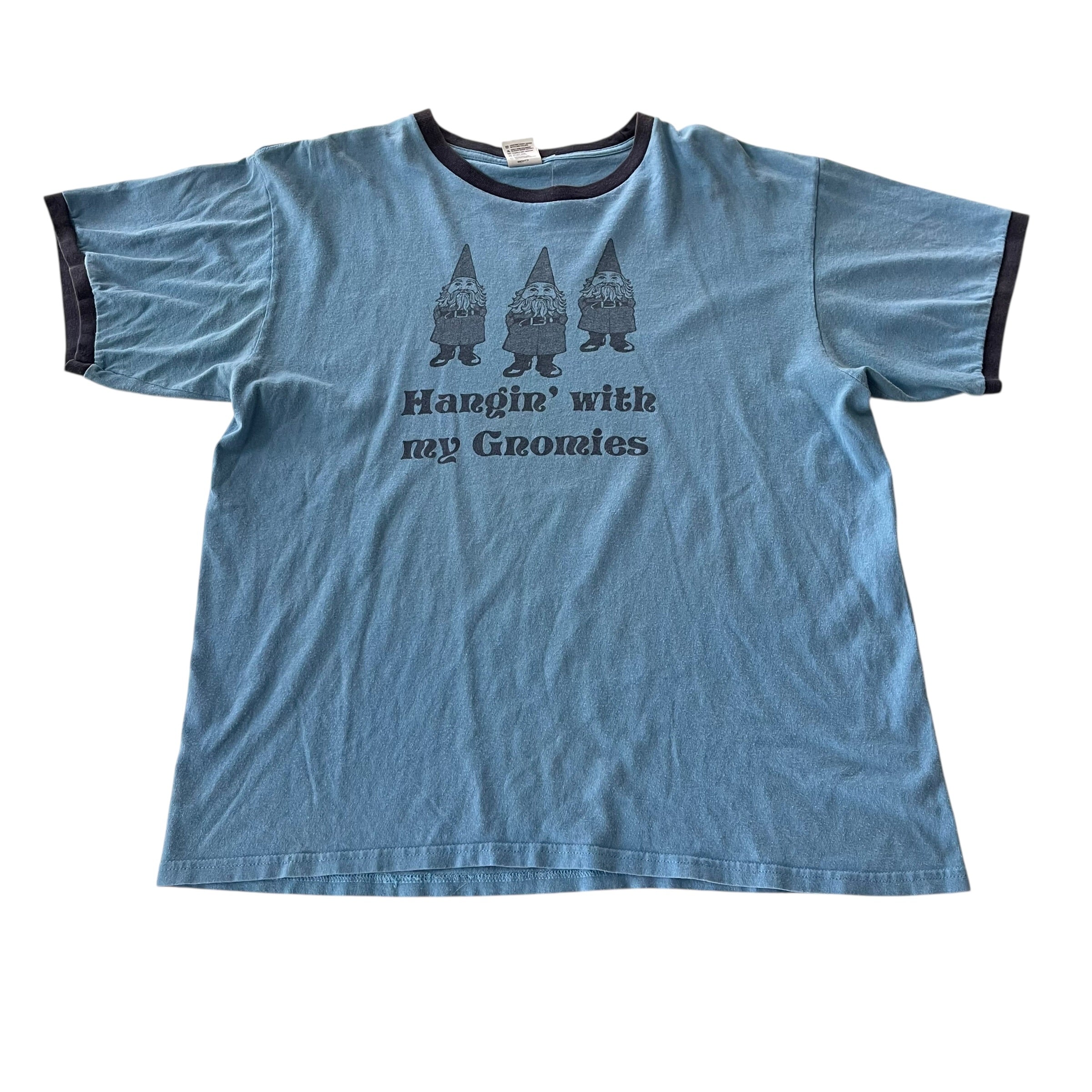 Vintage "Hanging with my Gnomies" Ringer Graphic T-Shirt