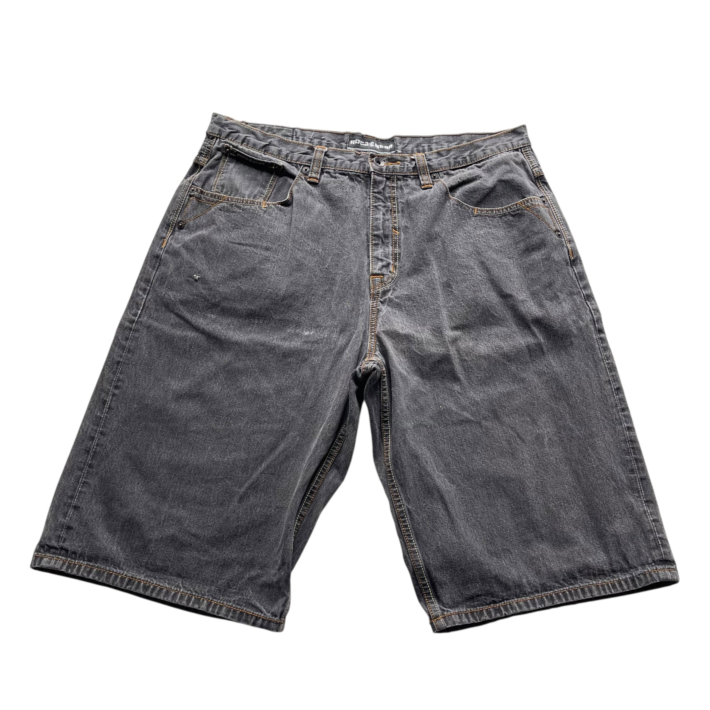 Vintage RocaWear Black Wash Jean Shorts