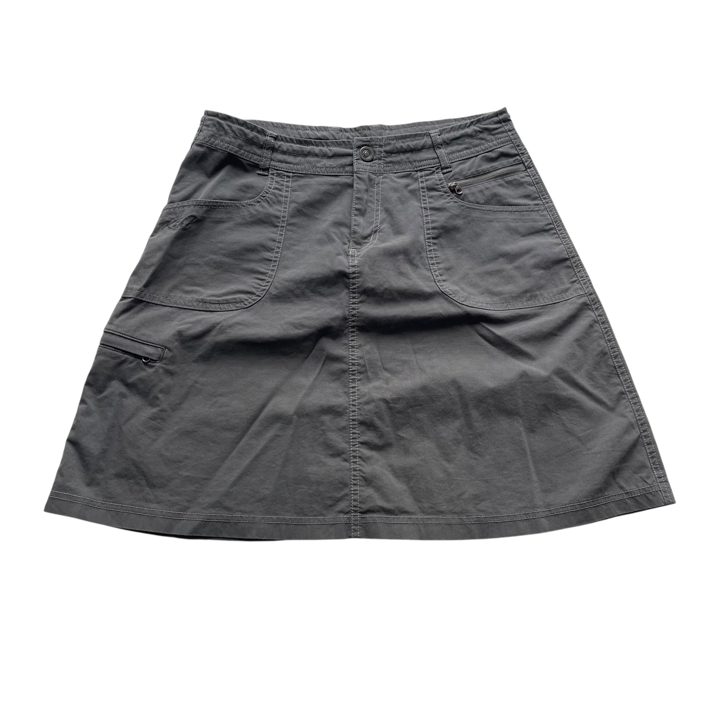 Vintage KUHL Grey A Line Hiking Skirt