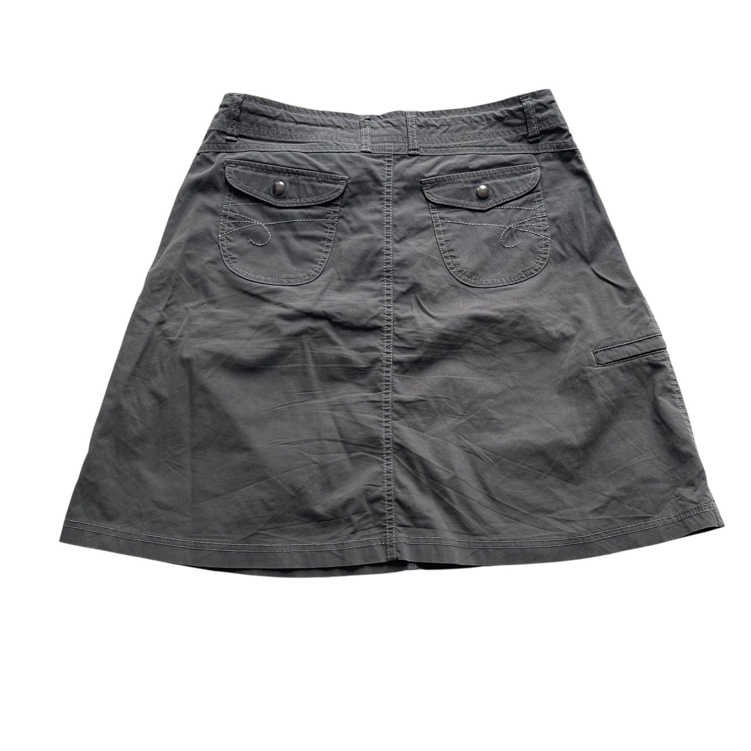 Vintage KUHL Grey A Line Hiking Skirt
