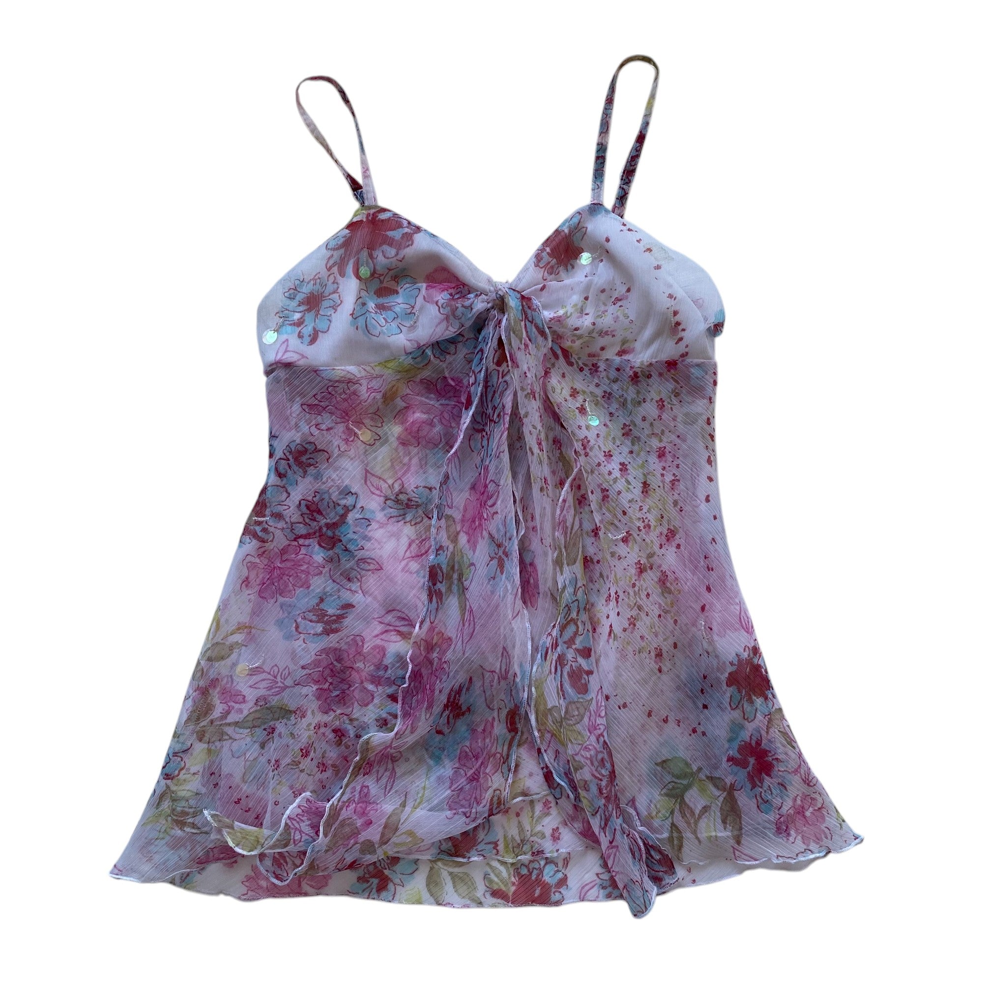 Y2k Hot Kiss Flowy Tank Top