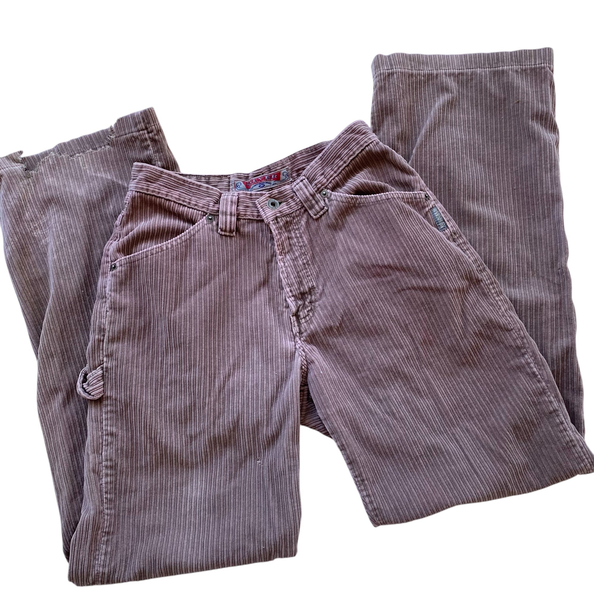 Vintage Silver Jeans Pink Corduroy Wide Leg Pants