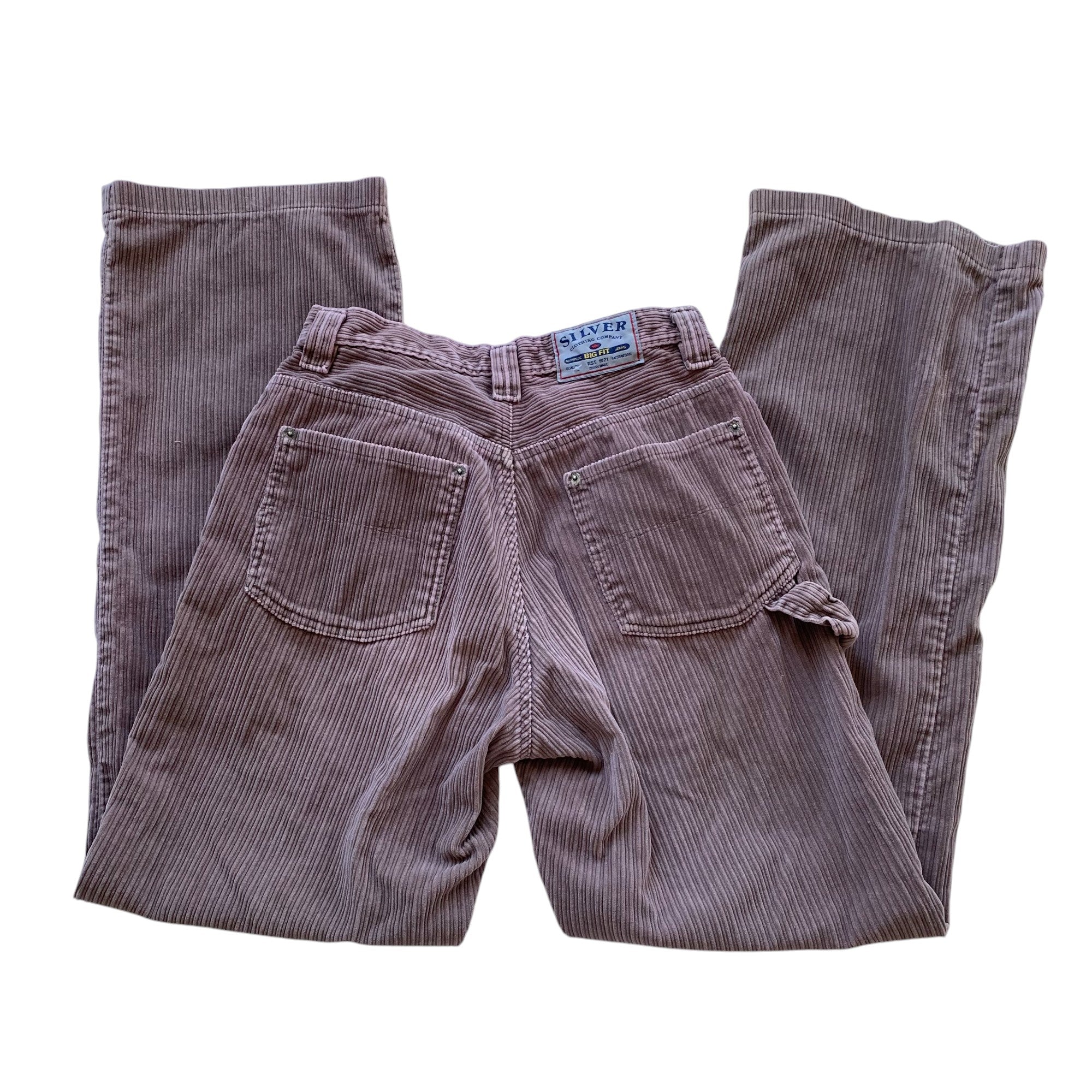 Vintage Silver Jeans Pink Corduroy Wide Leg Pants