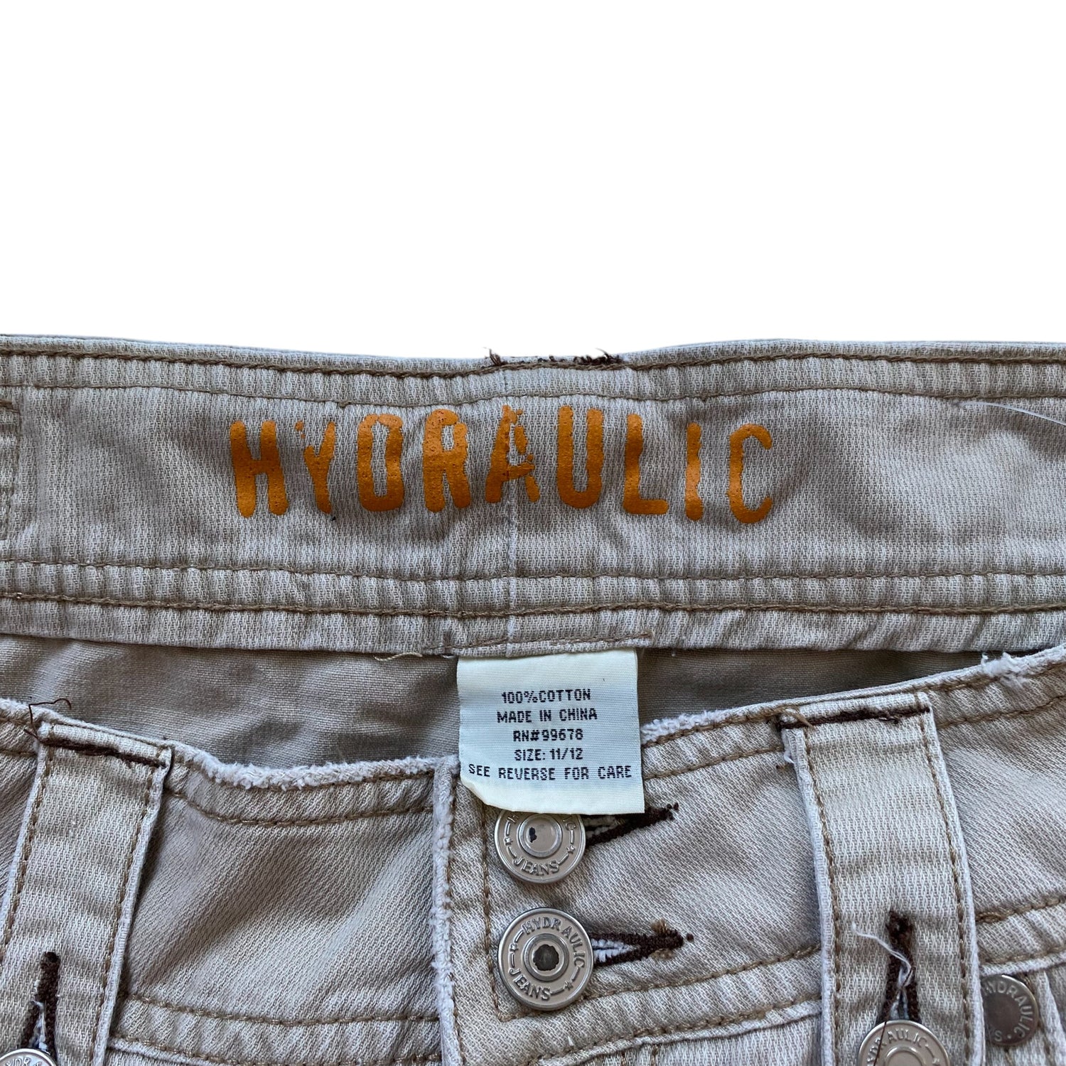 Y2k Hydraulic Tan Mini Skirt