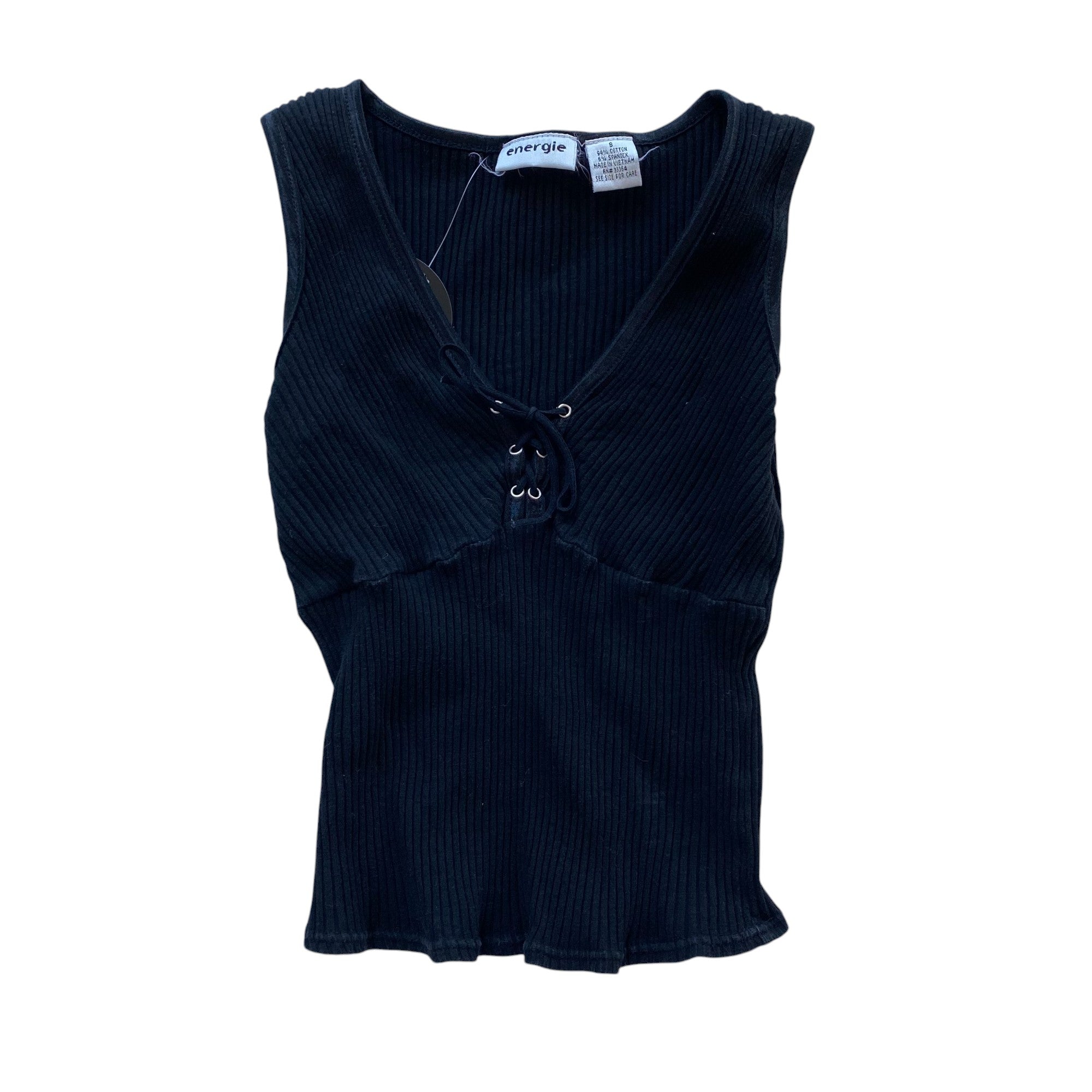Y2k Energie Black Lace Tank Top