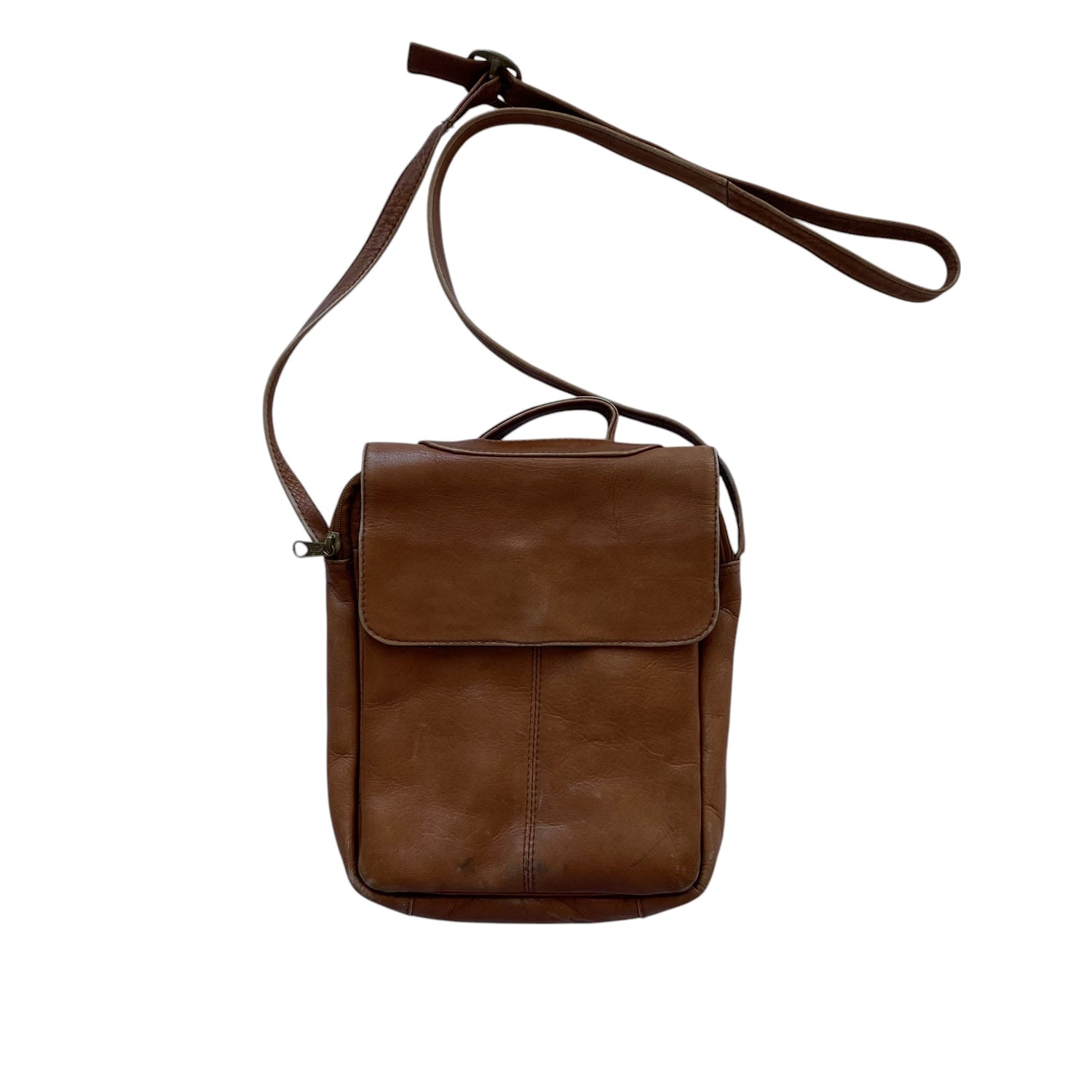 Vintage HOBO International Brown Leather Side Bag