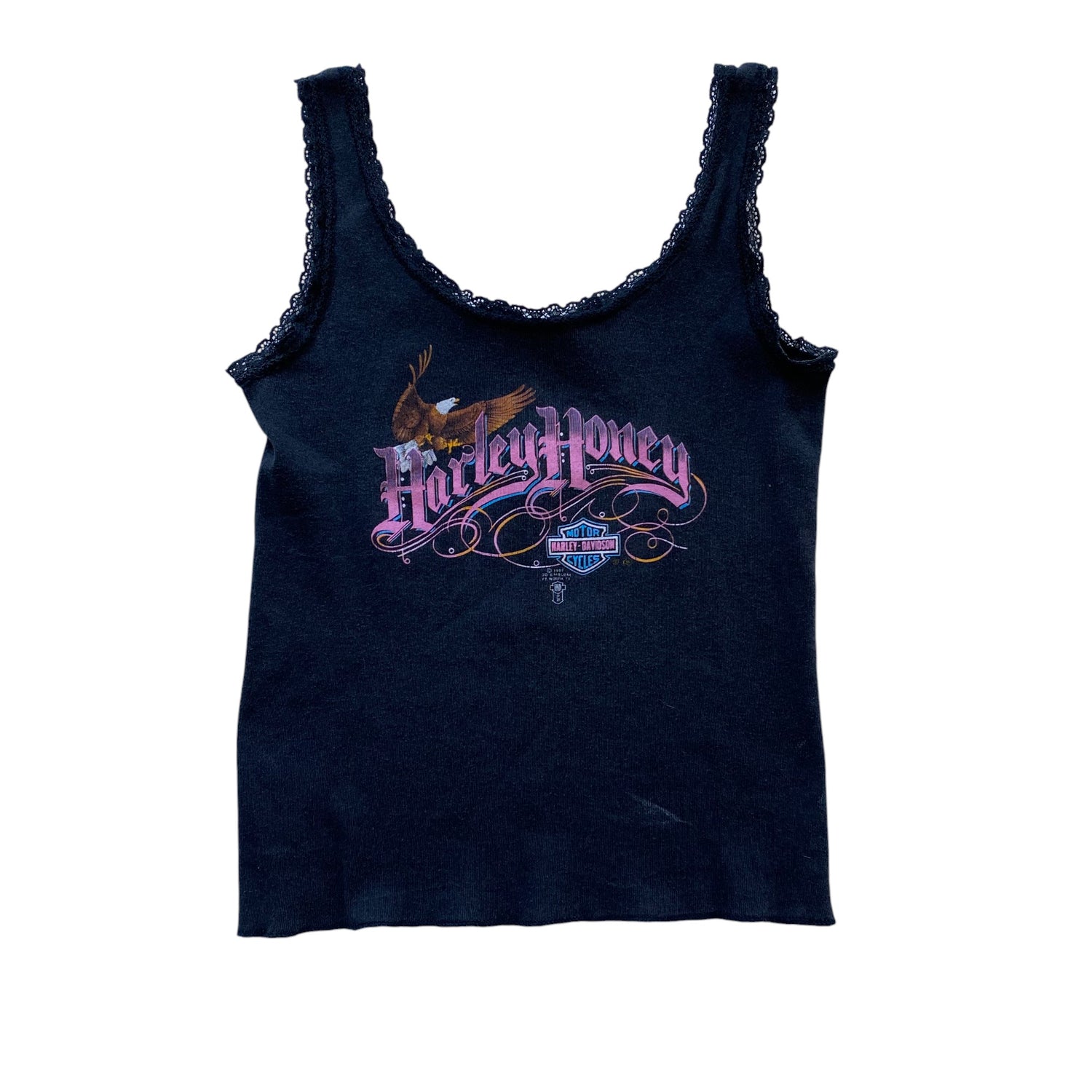 1989 Harley Davidson Lace Tank Top
