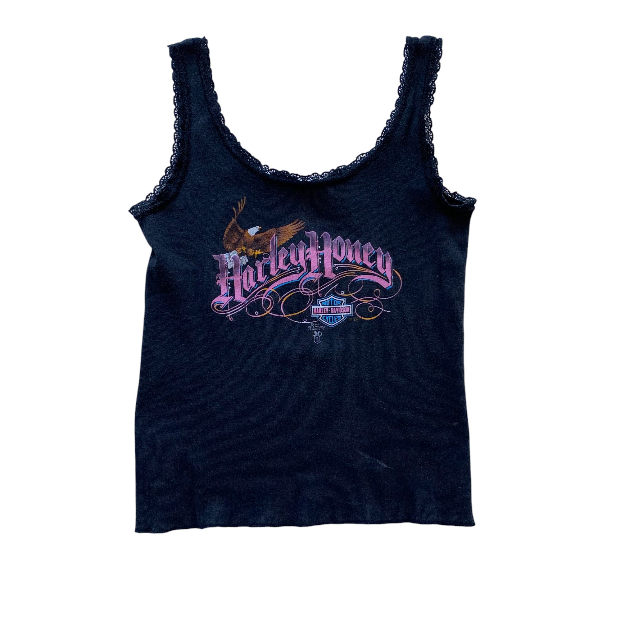 1989 Harley Davidson Lace Tank Top