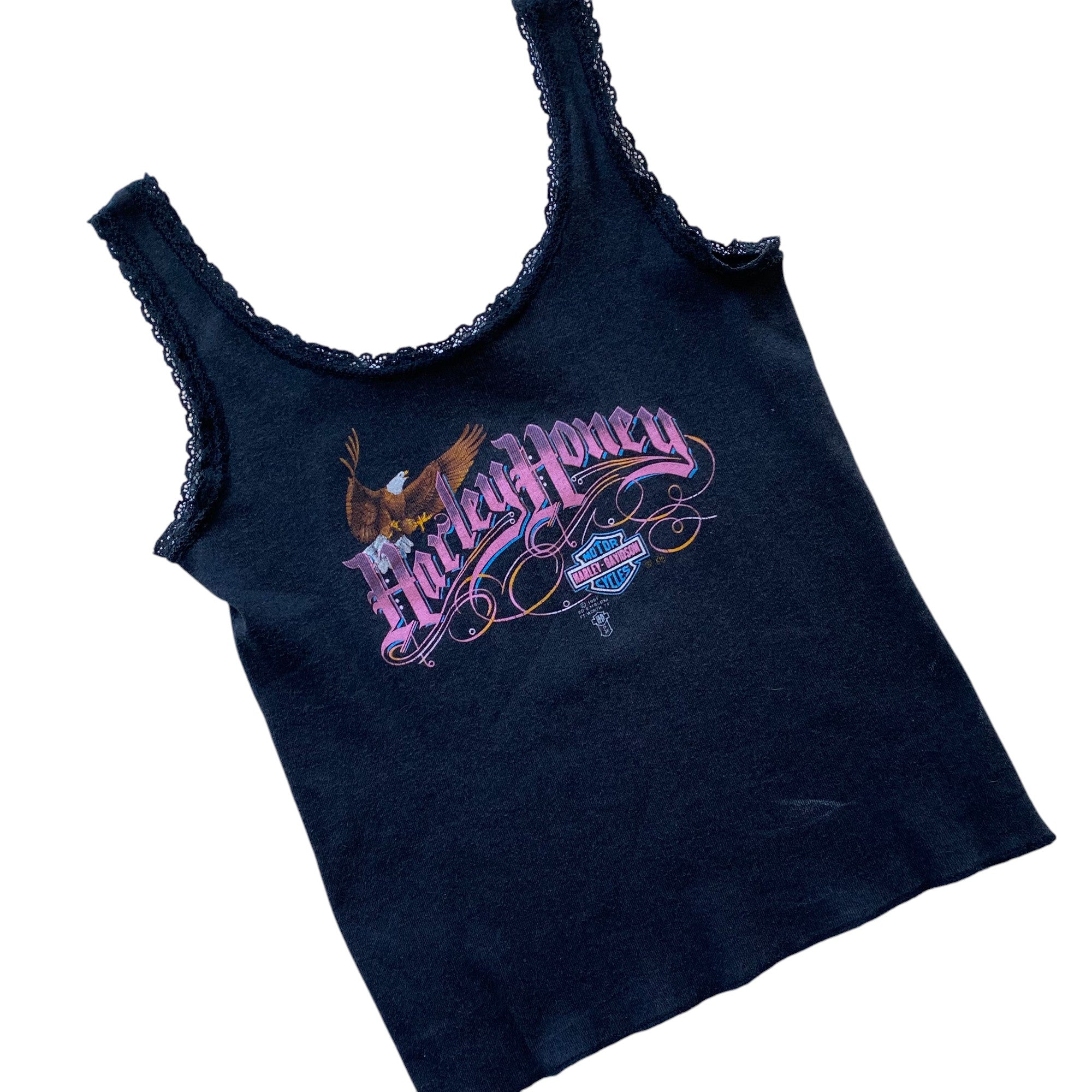1989 Harley Davidson Lace Tank Top