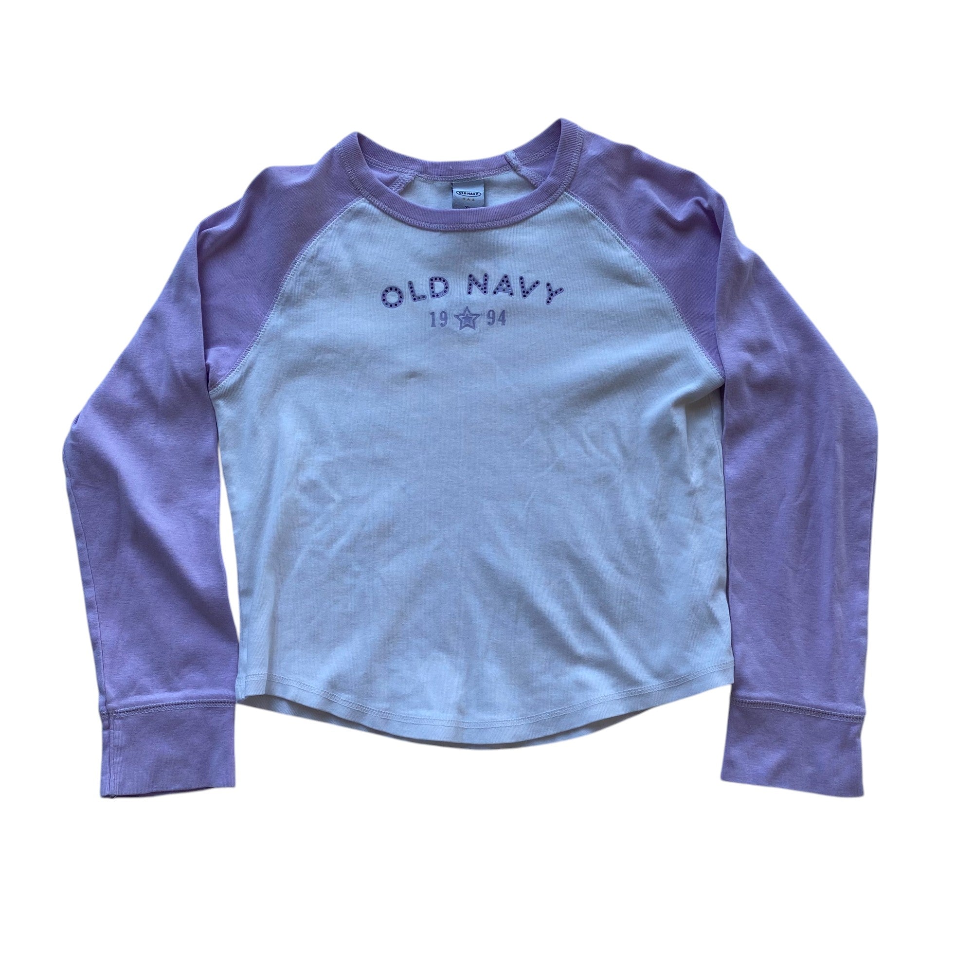 Y2k Old Navy Logo Femme Long Sleeve Top