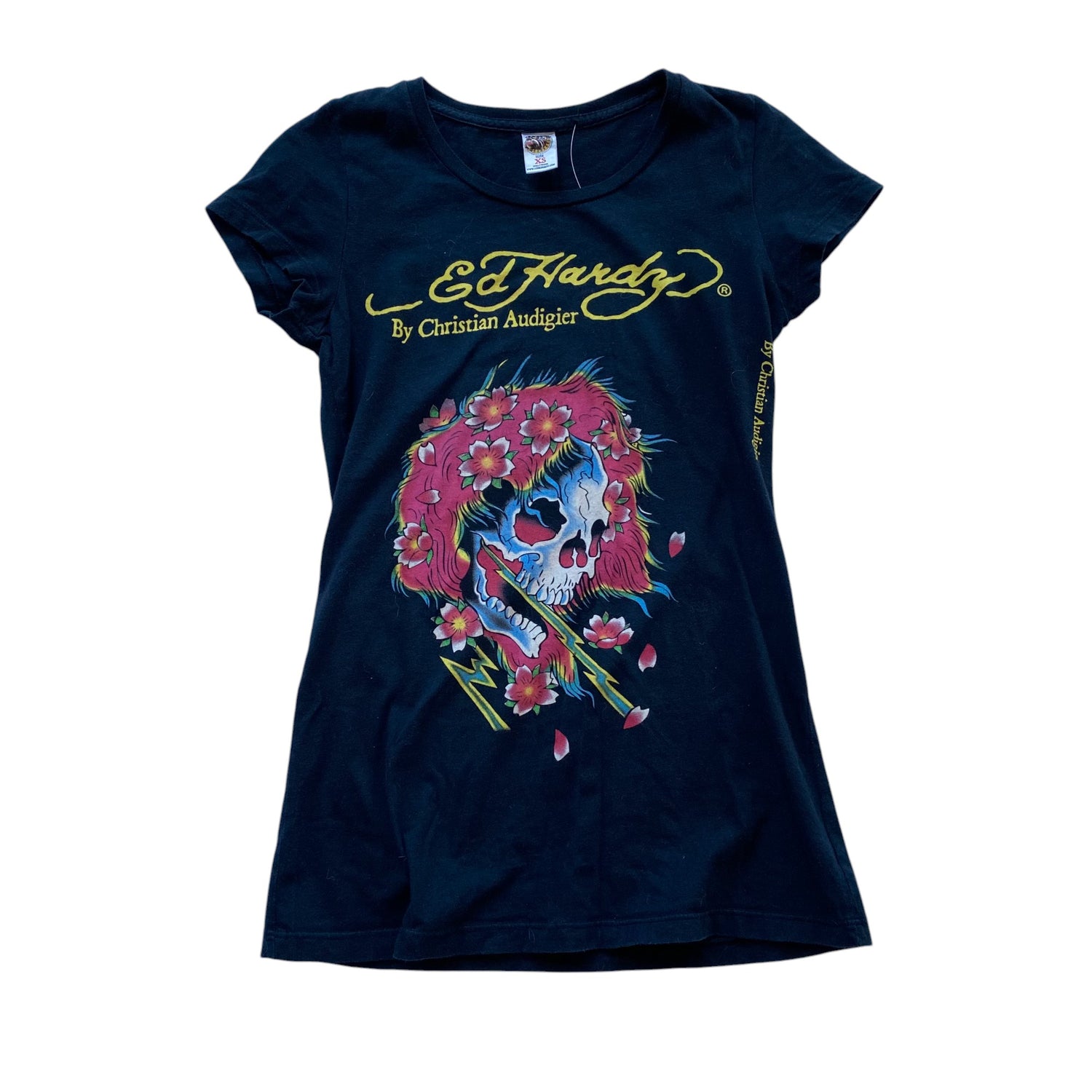 Y2k Ed Hardy Black Femme Top