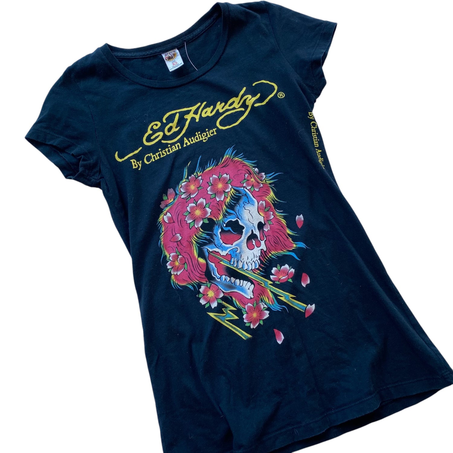 Y2k Ed Hardy Black Femme Top