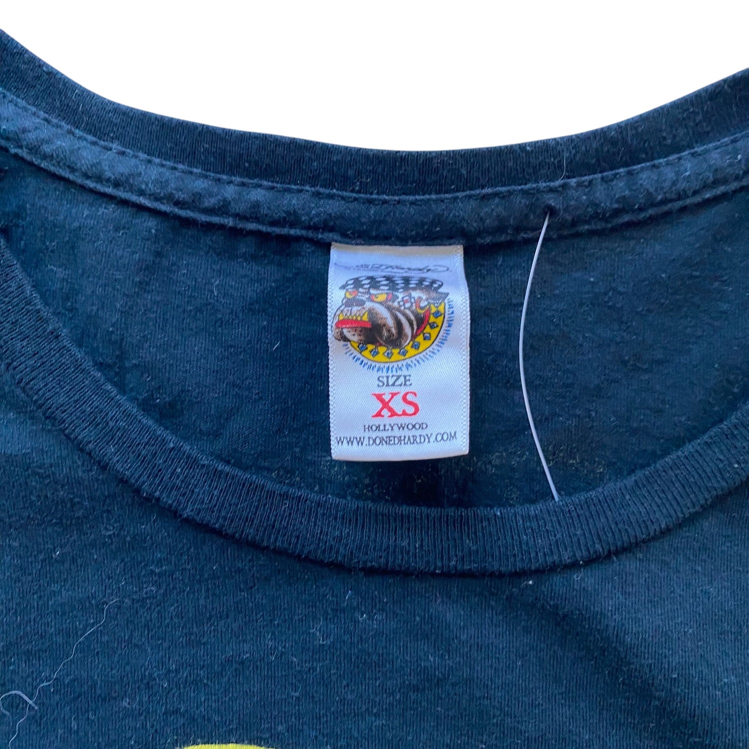 Y2k Ed Hardy Black Femme Top