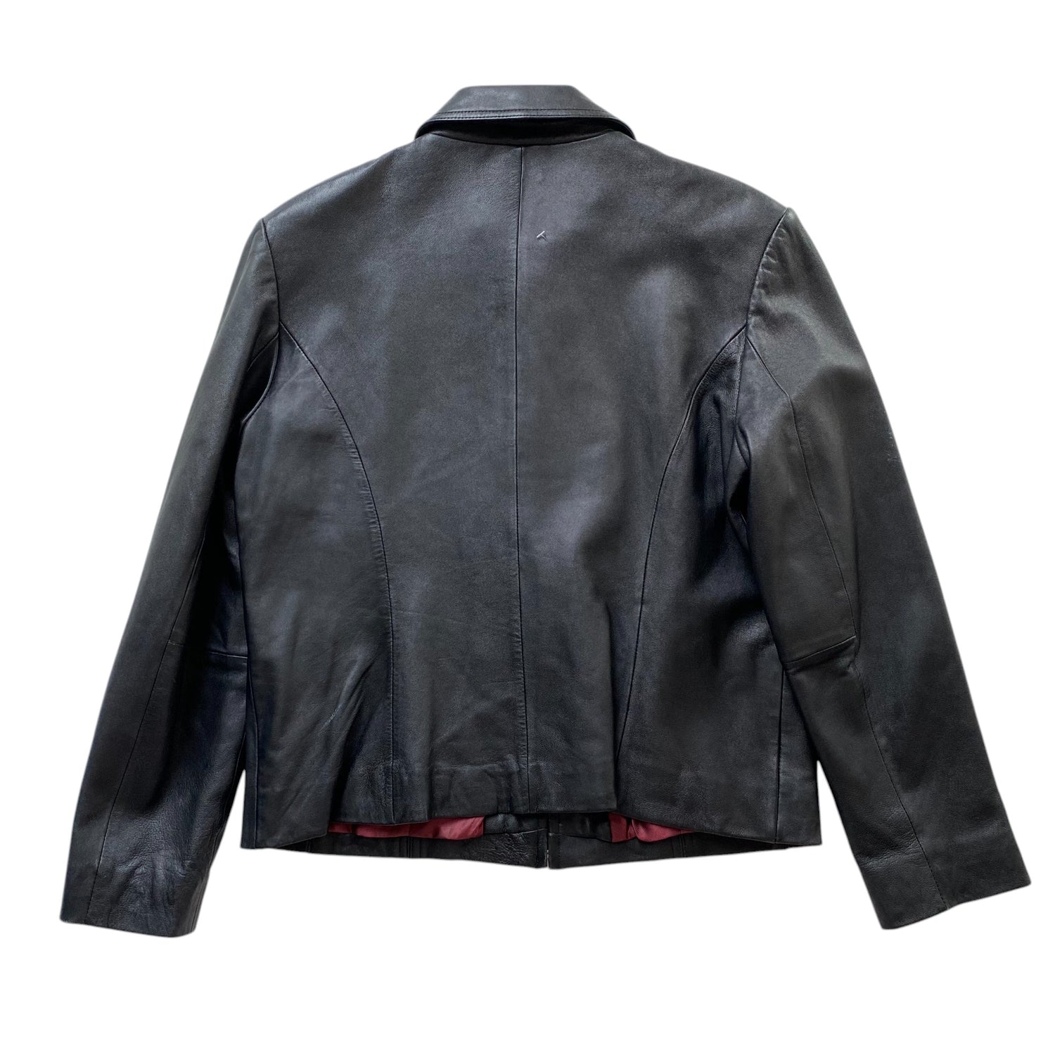 Y2k Croft & Barrow Black Leather Femme Jacket