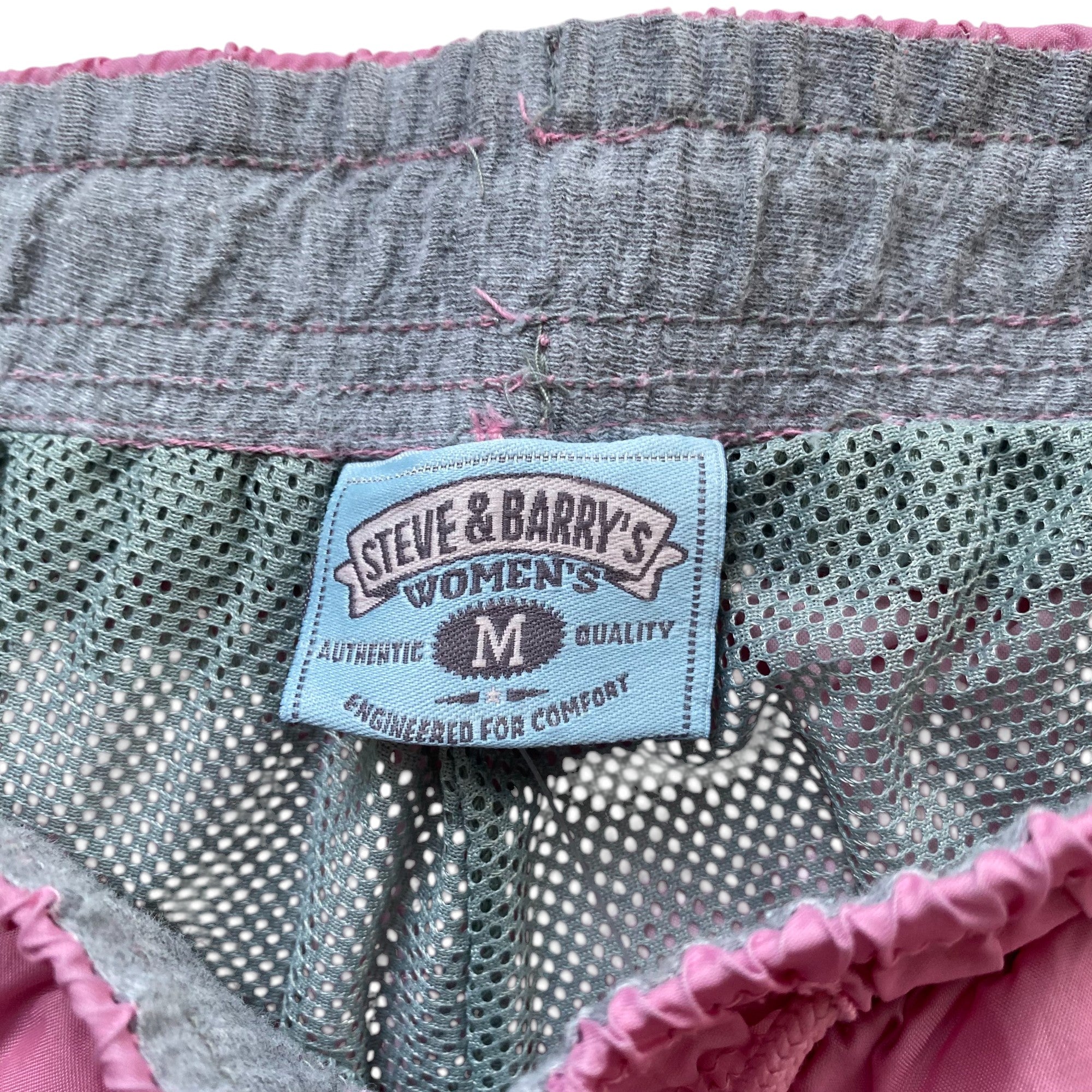 Y2k Pink Nylon Femme Track Pants