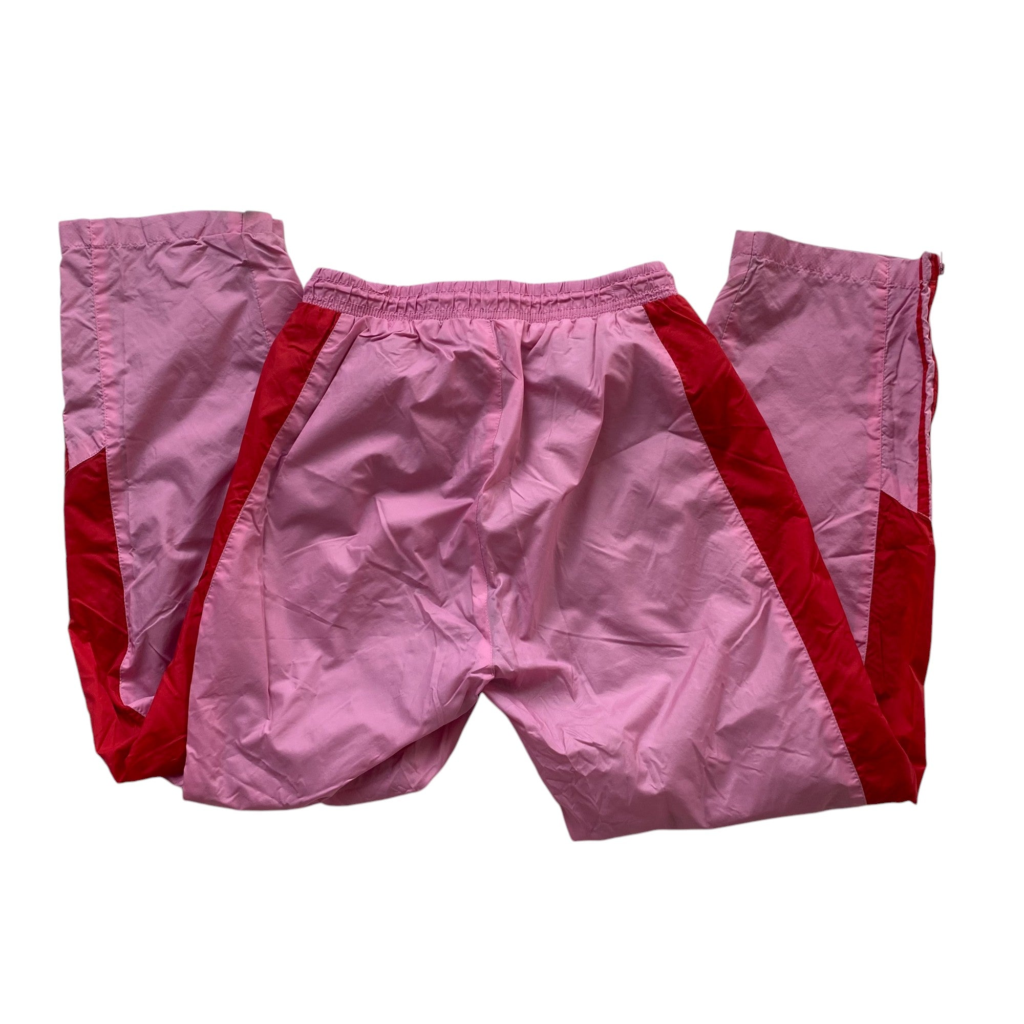 Y2k Pink Nylon Femme Track Pants