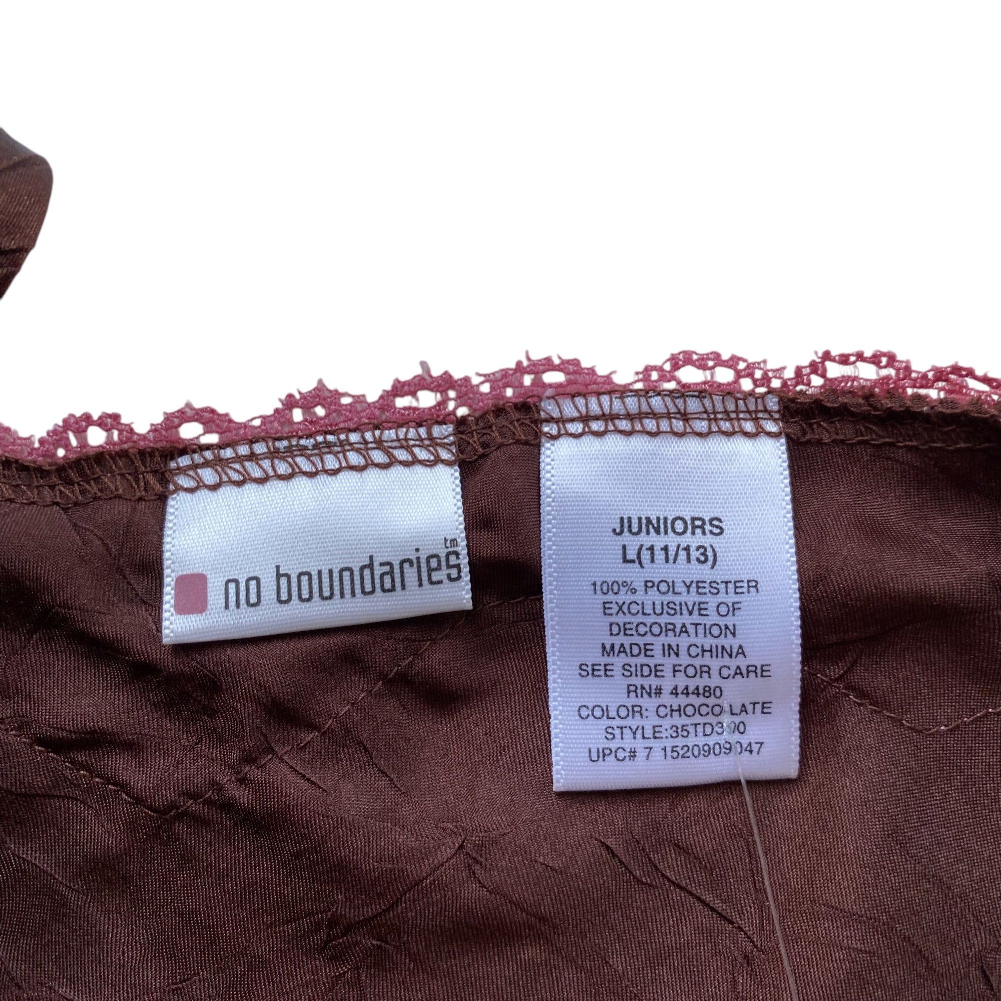 Y2k No Boundaries Brown and Pink Lace Tank Top