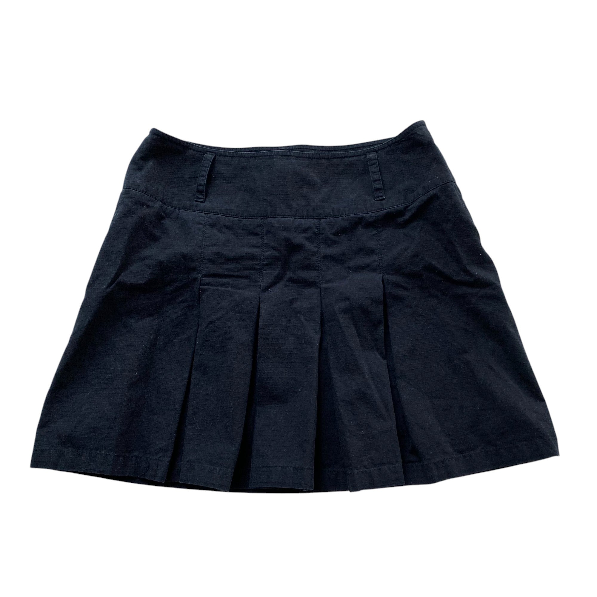 Vintage Black Pleated Mini Skirt