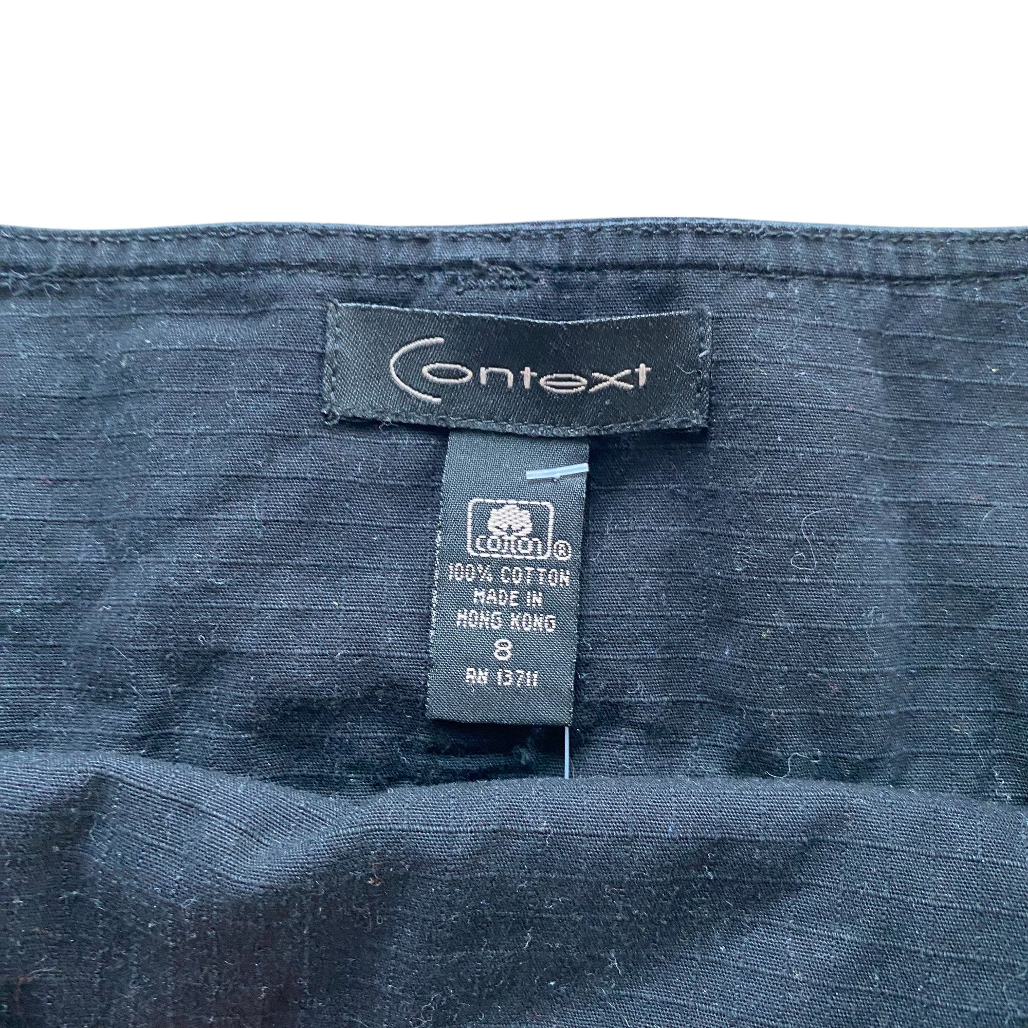 Vintage Black Pleated Mini Skirt