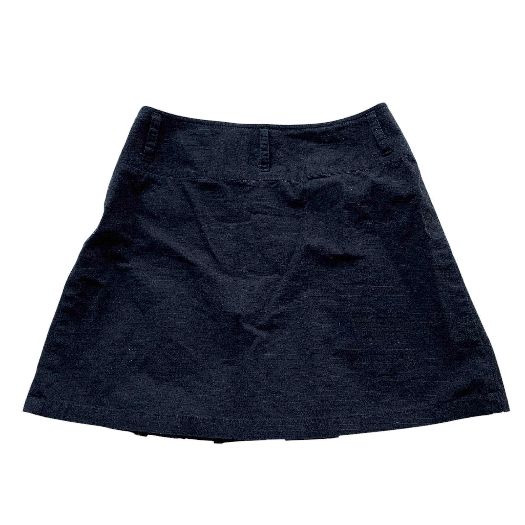 Vintage Black Pleated Mini Skirt