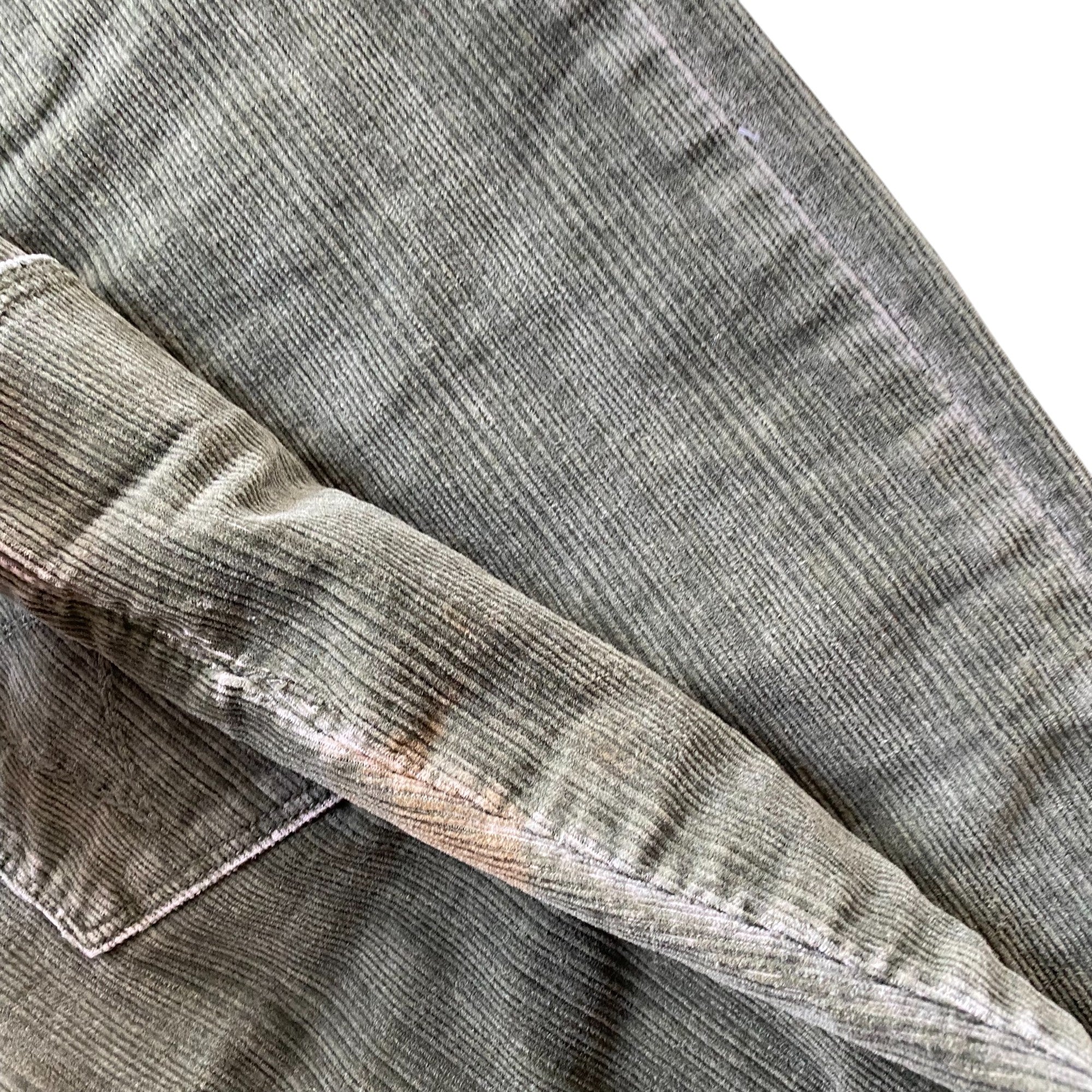 Y2k Green Corduroy Flare Pants