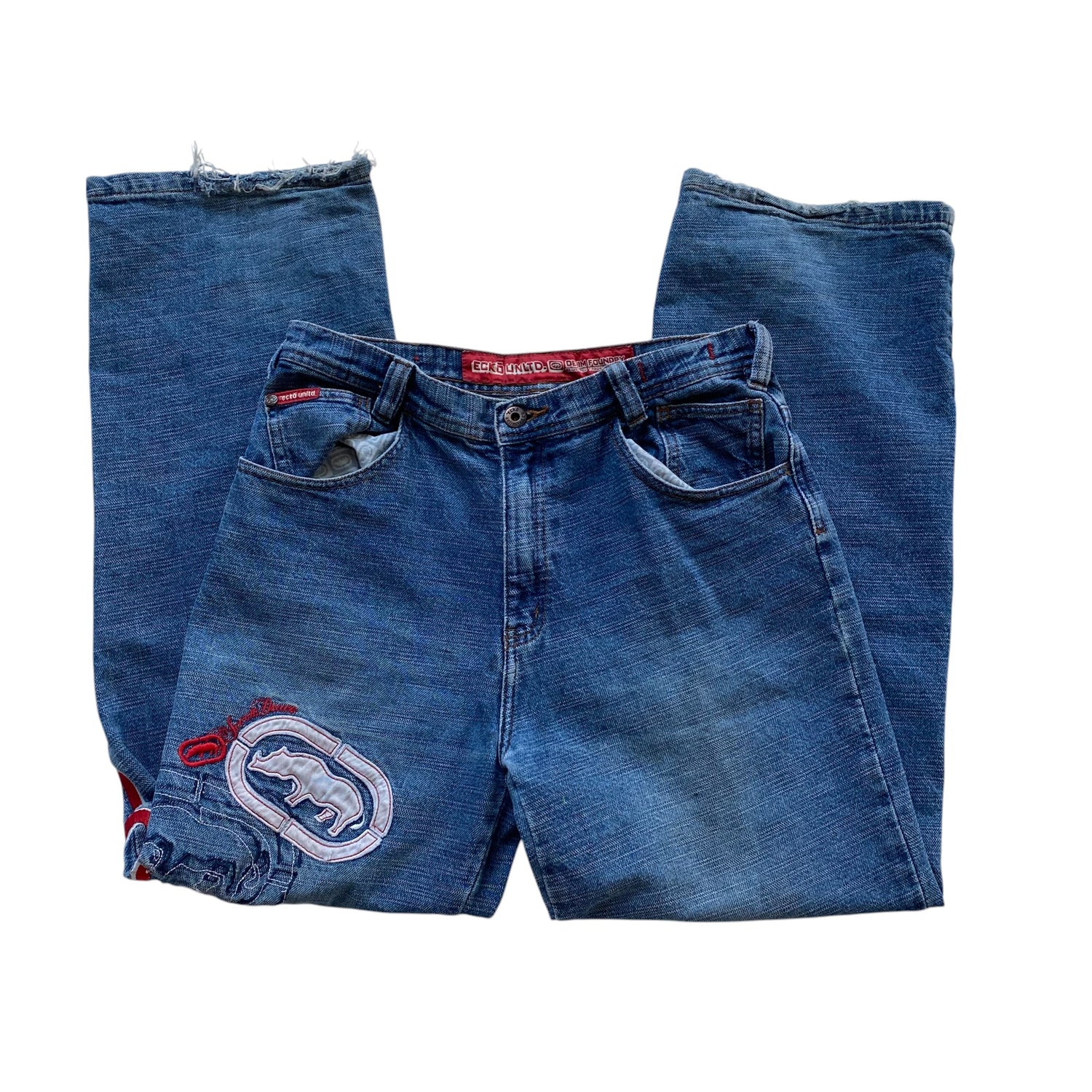 Y2k Ecko Unltd. Denim Embroidered Pants
