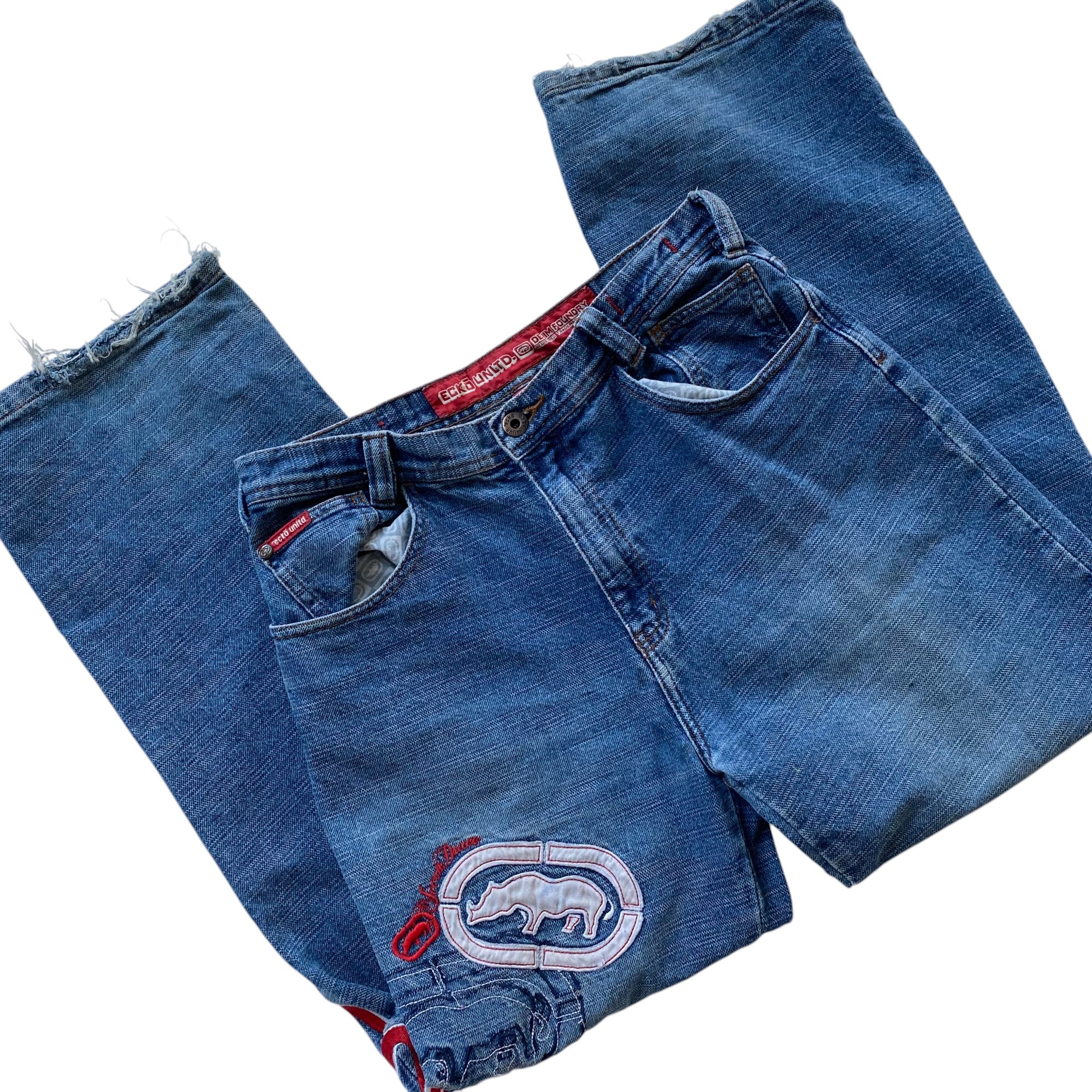 Y2k Ecko Unltd. Denim Embroidered Pants
