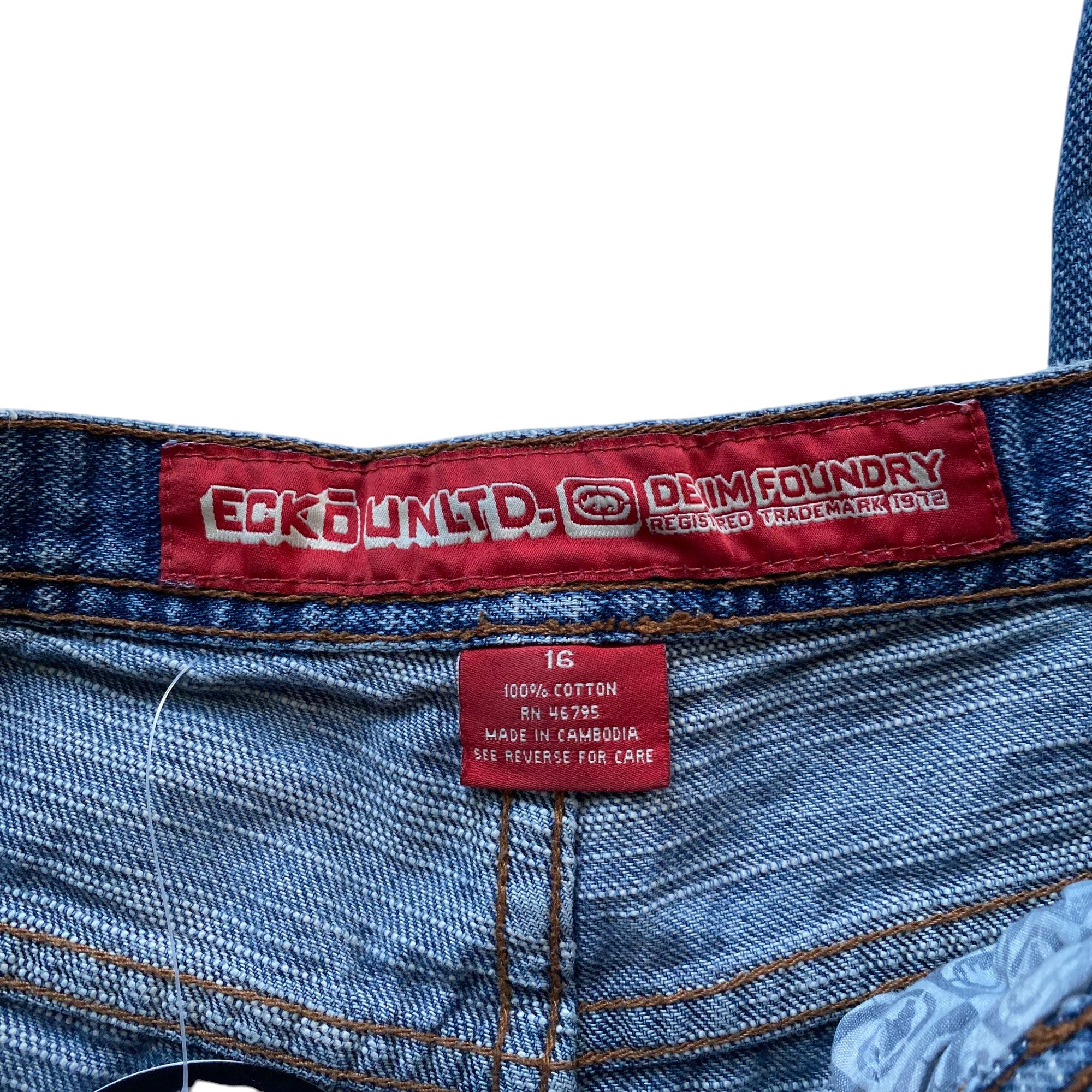 Y2k Ecko Unltd. Denim Embroidered Pants