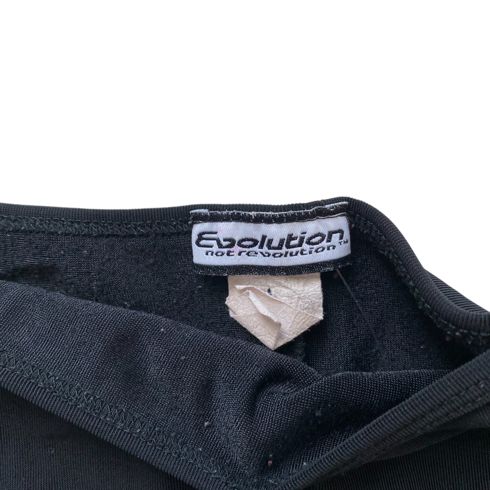 Vintage Tie Waist Black Midi Skirt