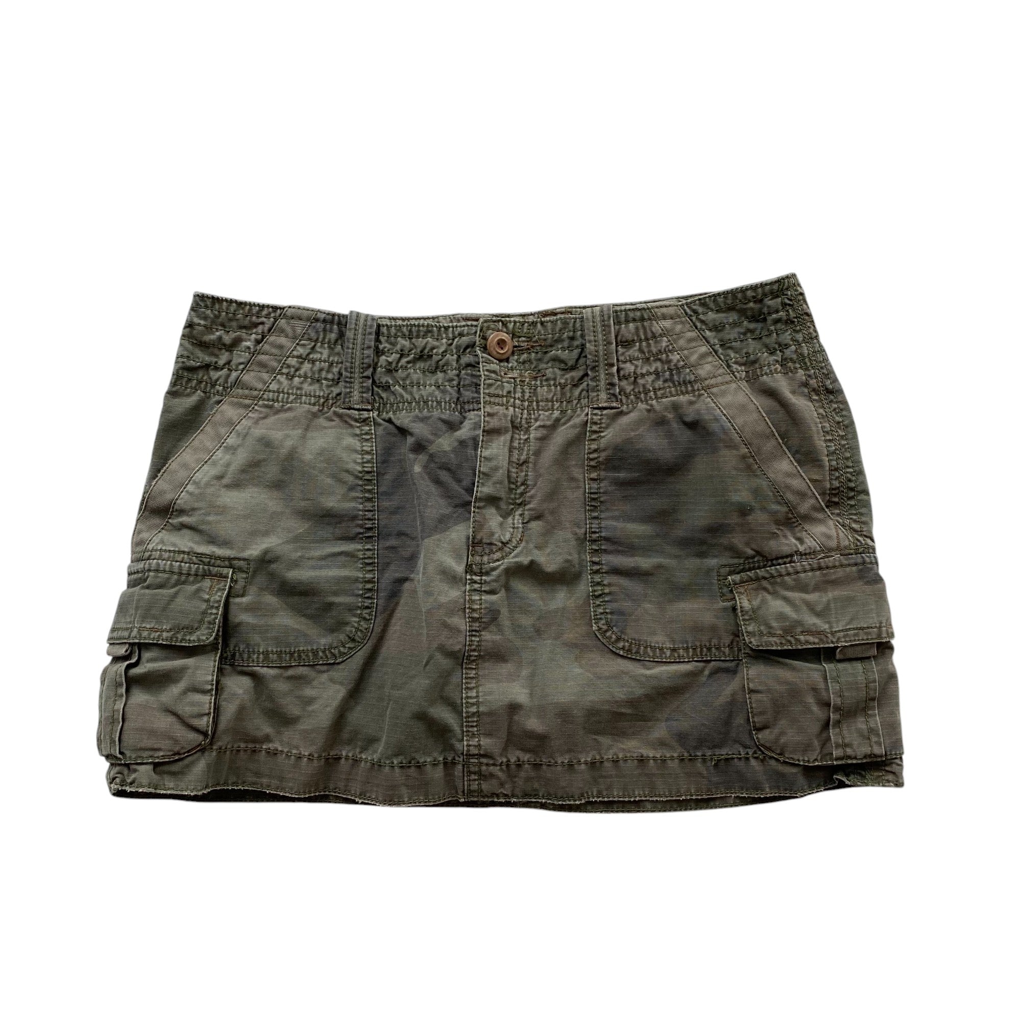 Y2k American Eagle Camo Mini Skirt