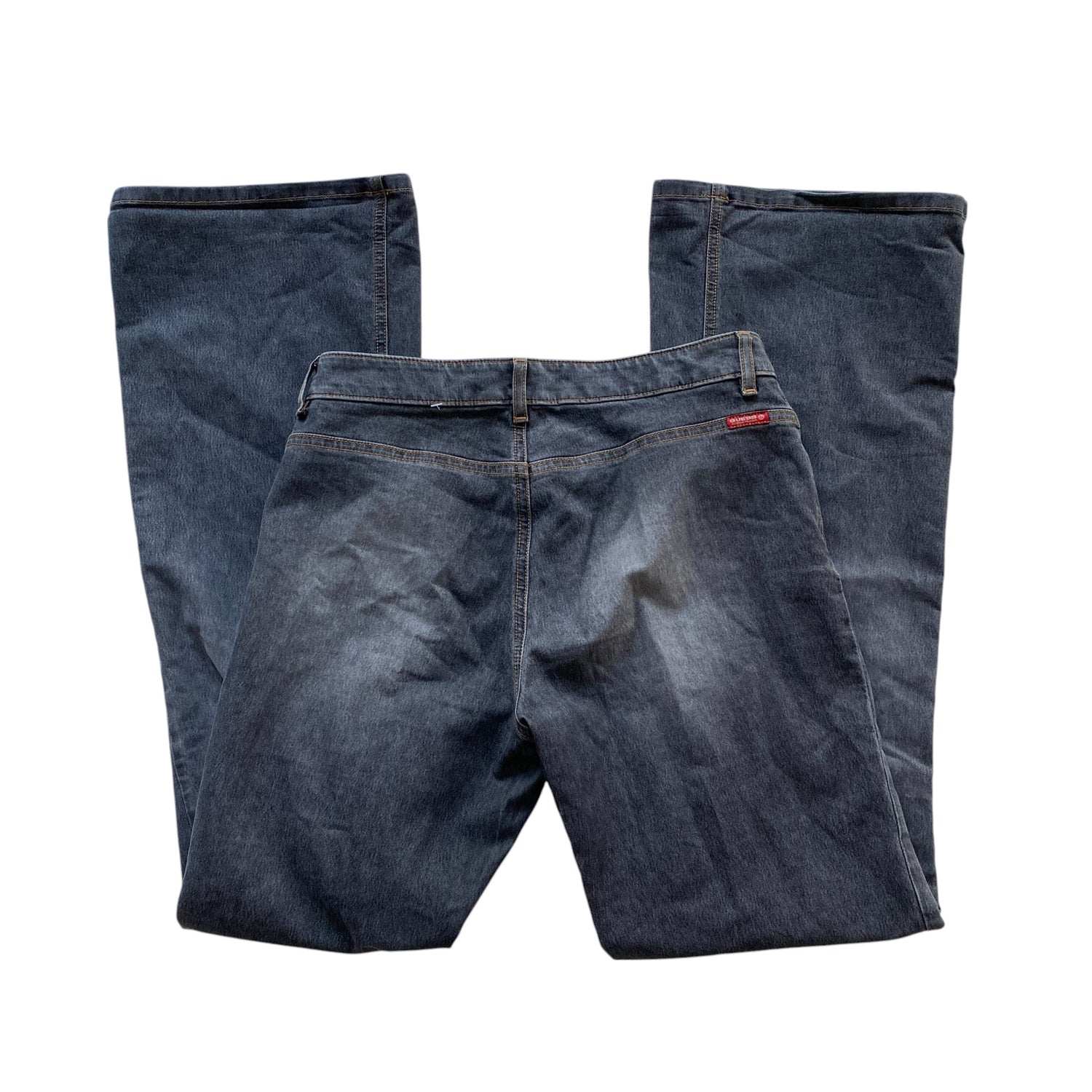 Y2k Guess Grey Faded Flare Jeans