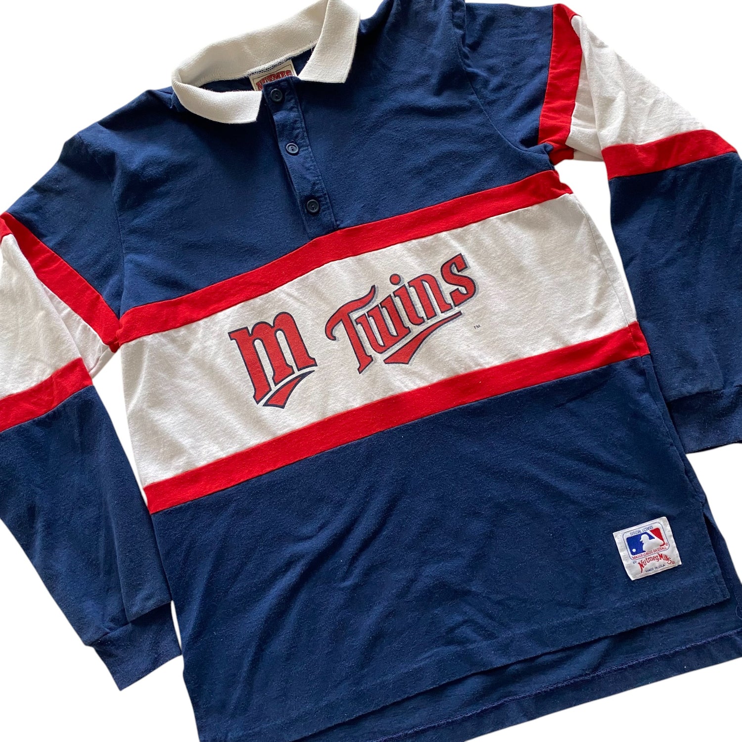 Vintage 80s Minnesota Twins Rugby Style Shirt