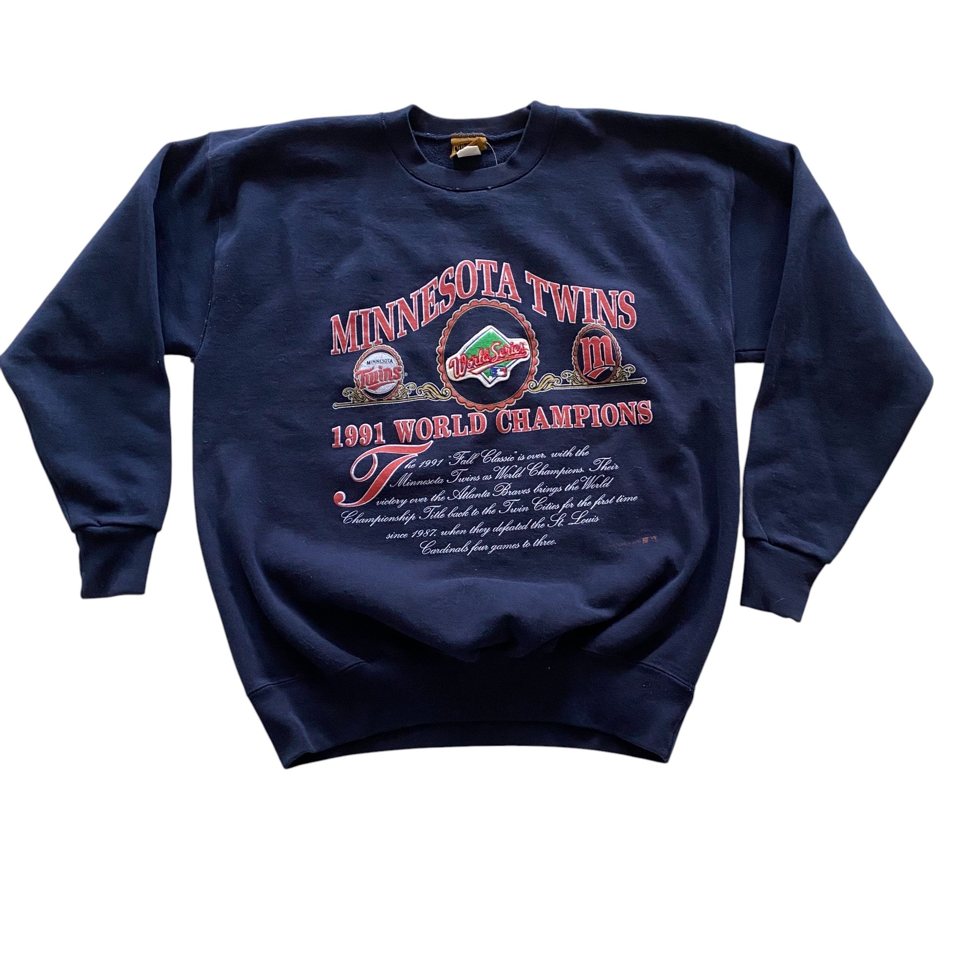 1991 Minnesota Twins World Champions Crewneck