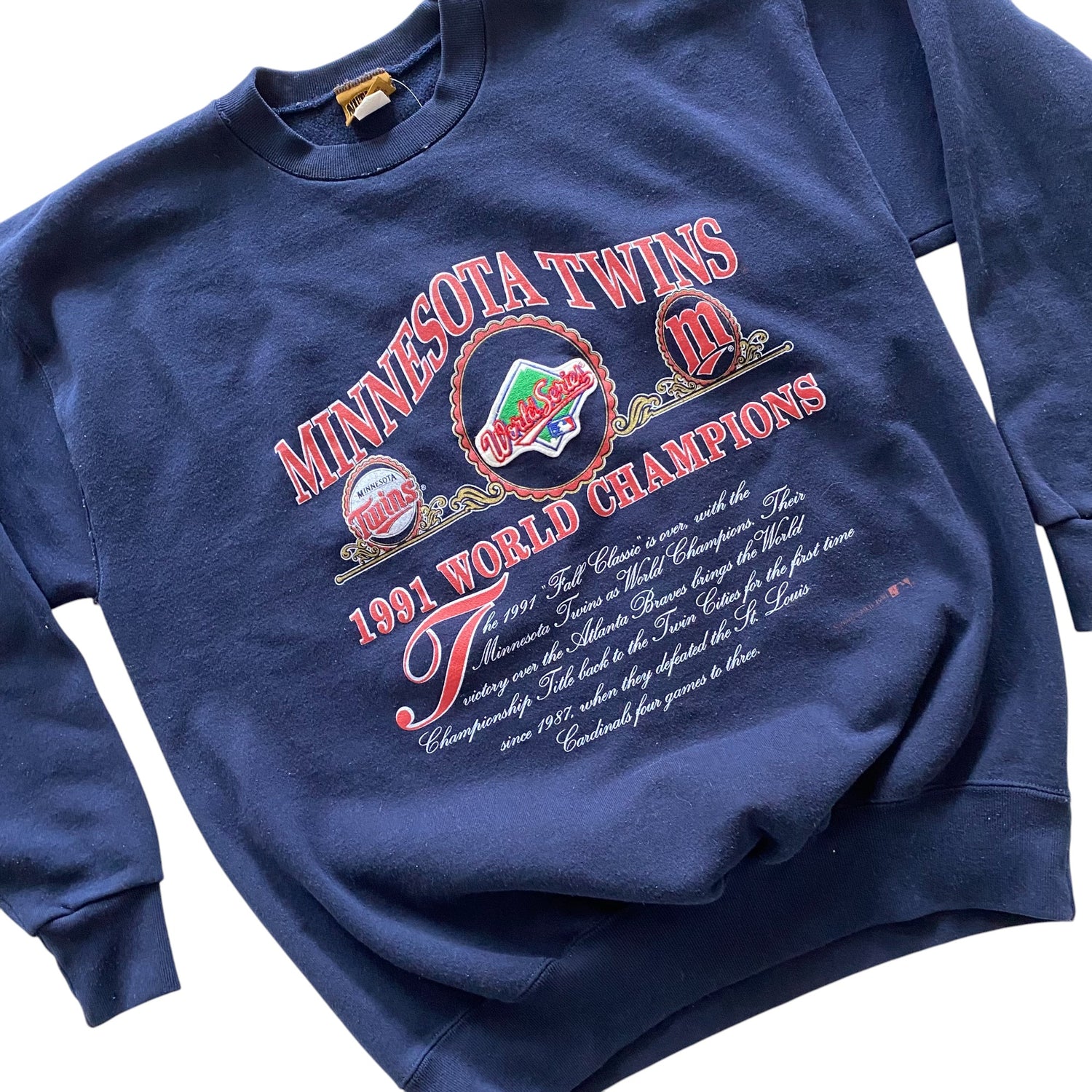 1991 Minnesota Twins World Champions Crewneck