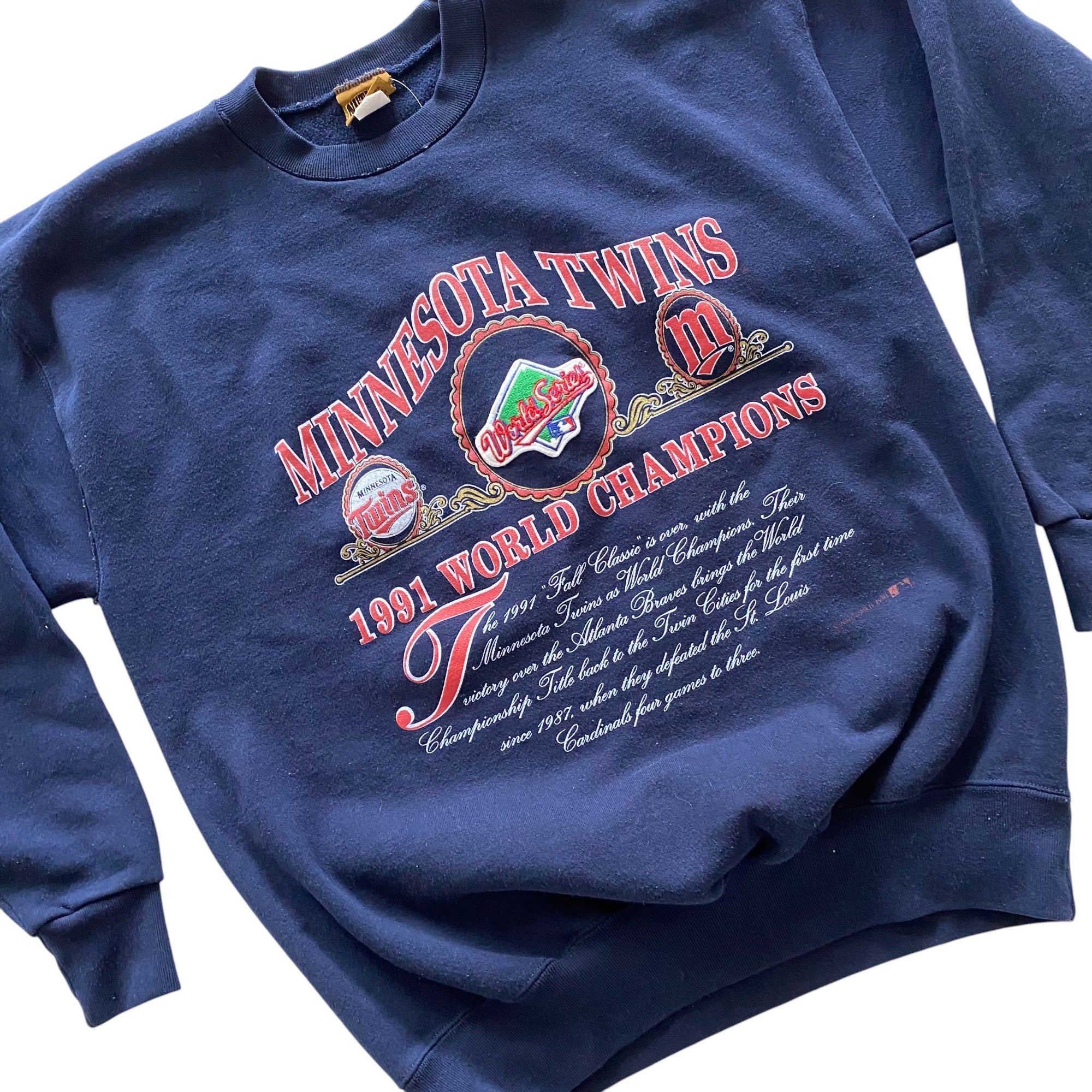 1991 Minnesota Twins World Champions Crewneck