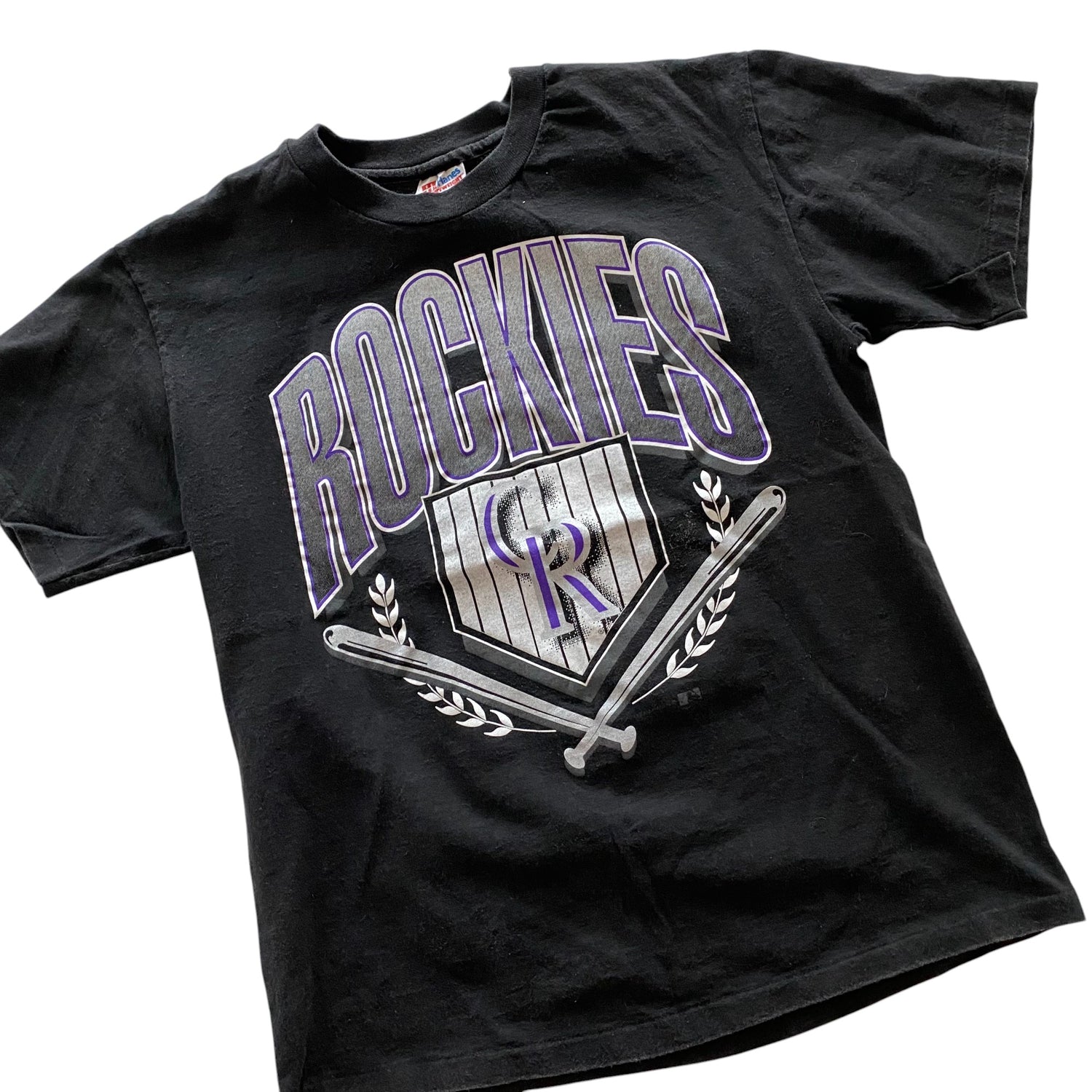 1993 Colorado Rockies Logo T-Shirt