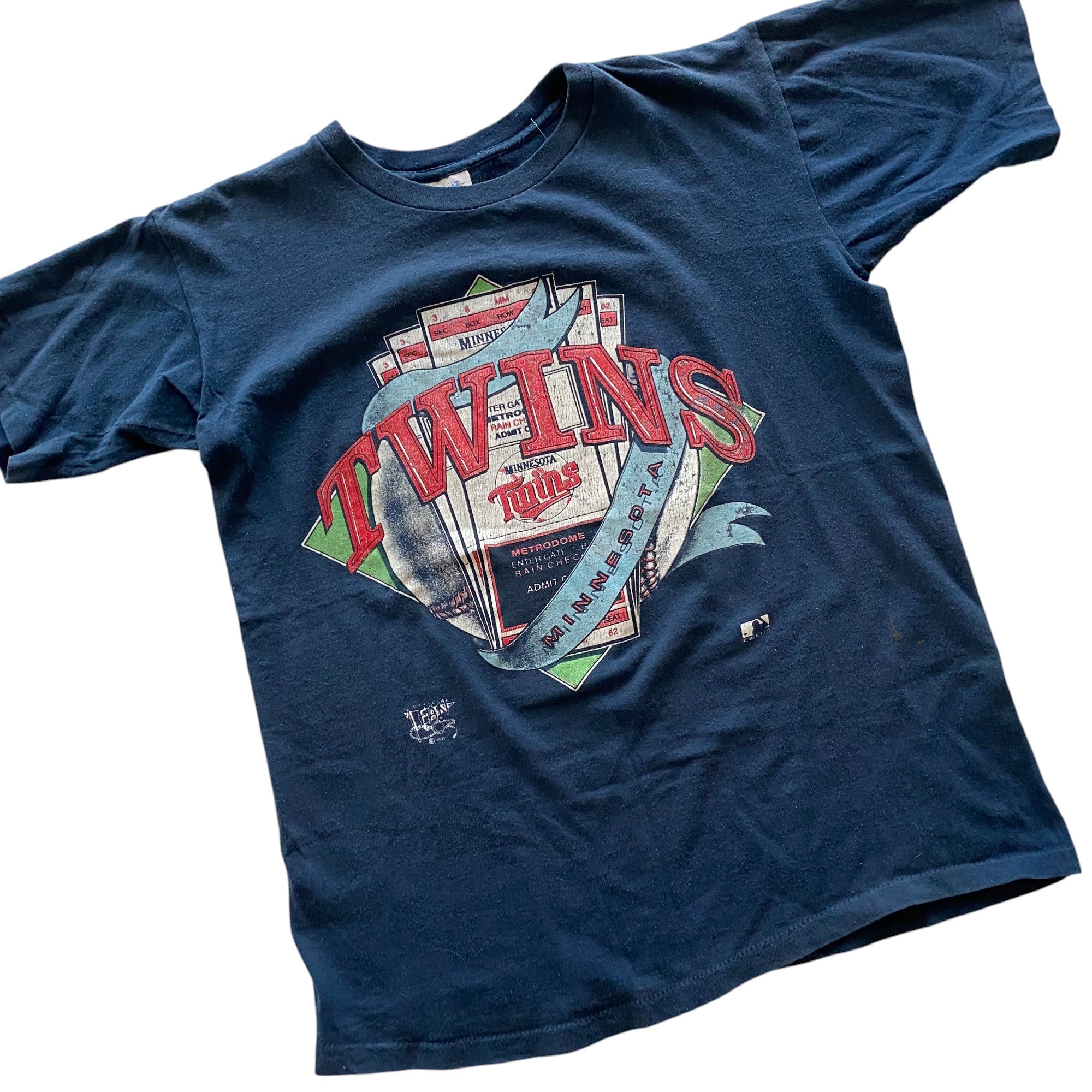 1991 Minnesota Twins Entrance Ticket Graphic T-Shirt