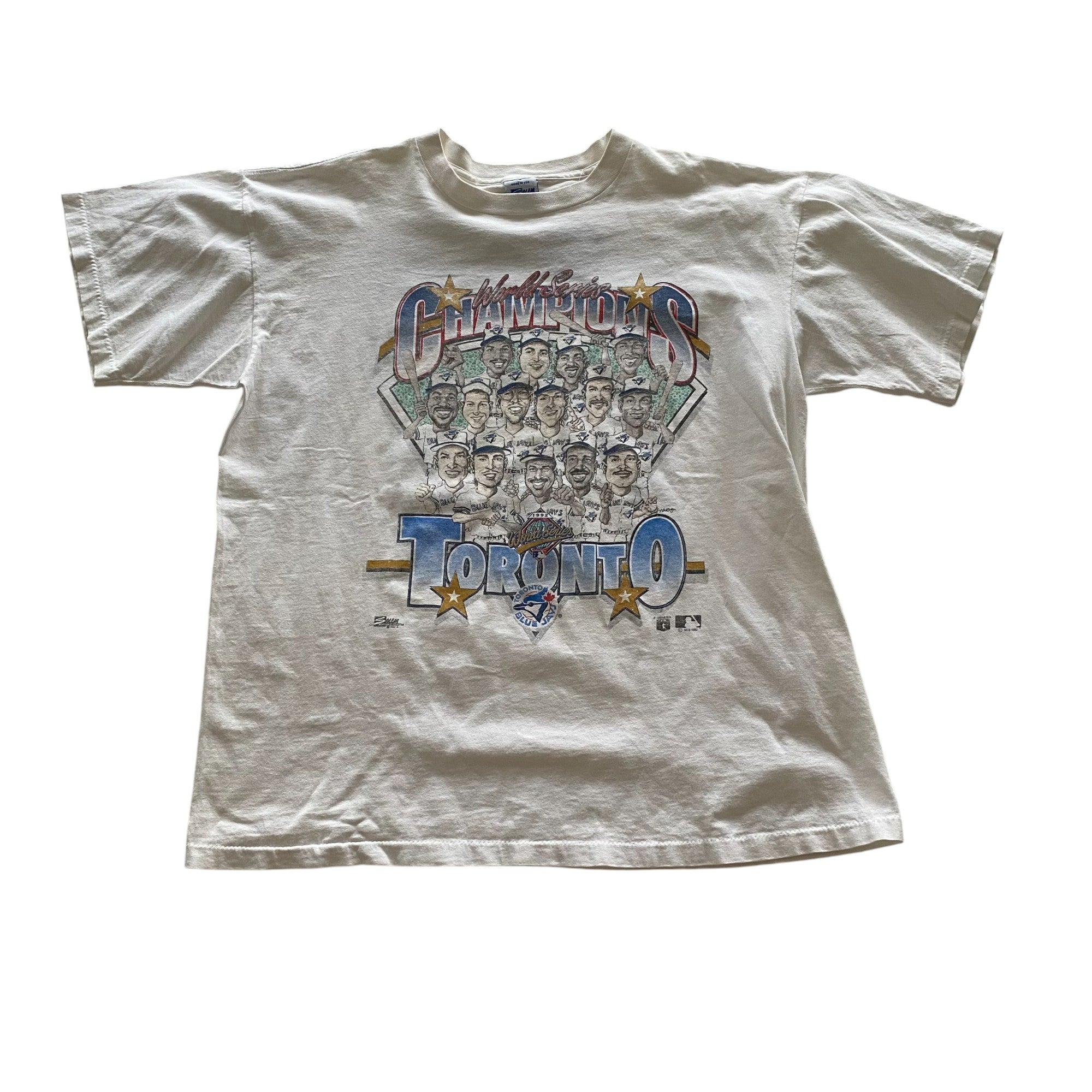 1992 Toronto Blue Jays World Series Caricature T-Shirt