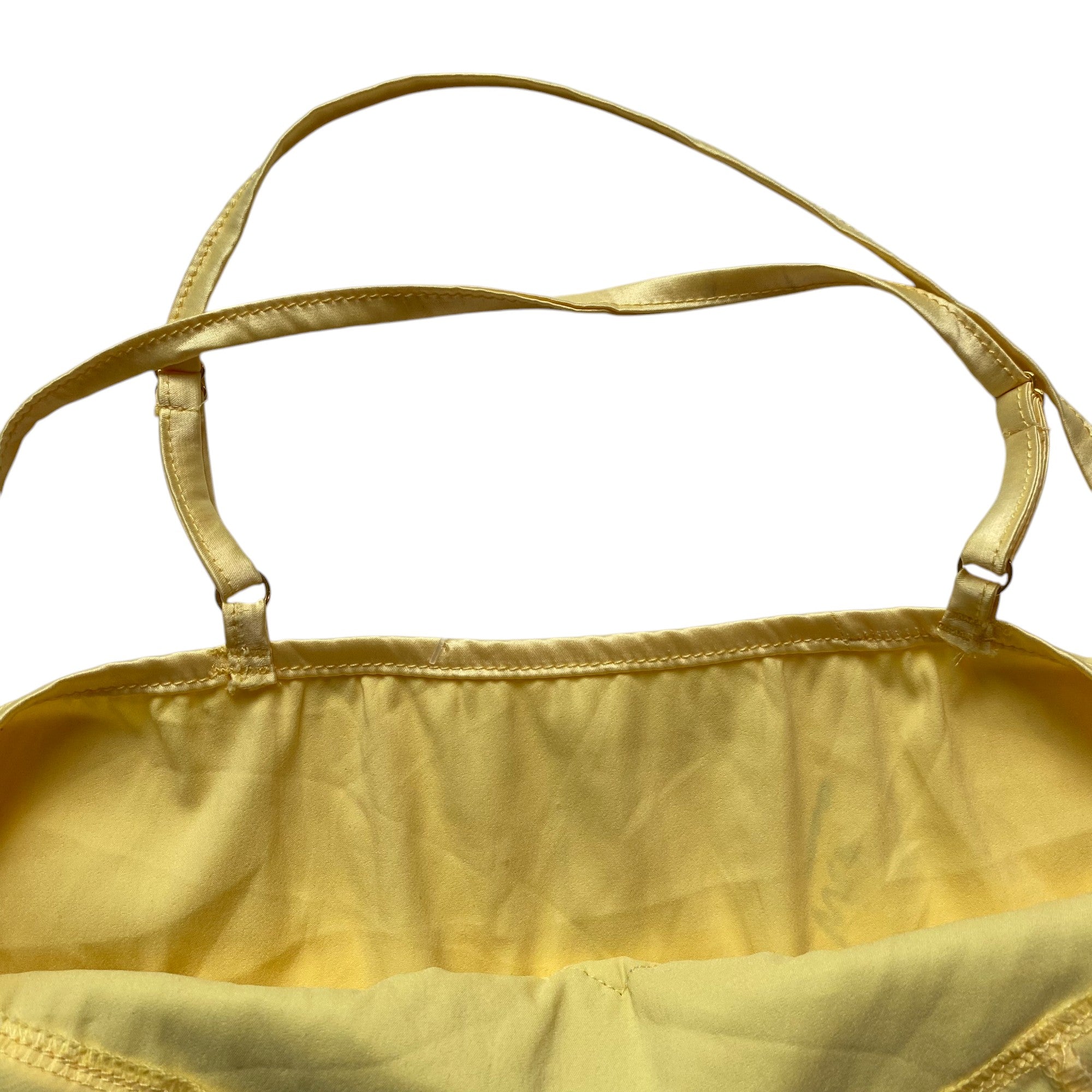 Y2k Yellow & Blue Satin Lace Cami Top