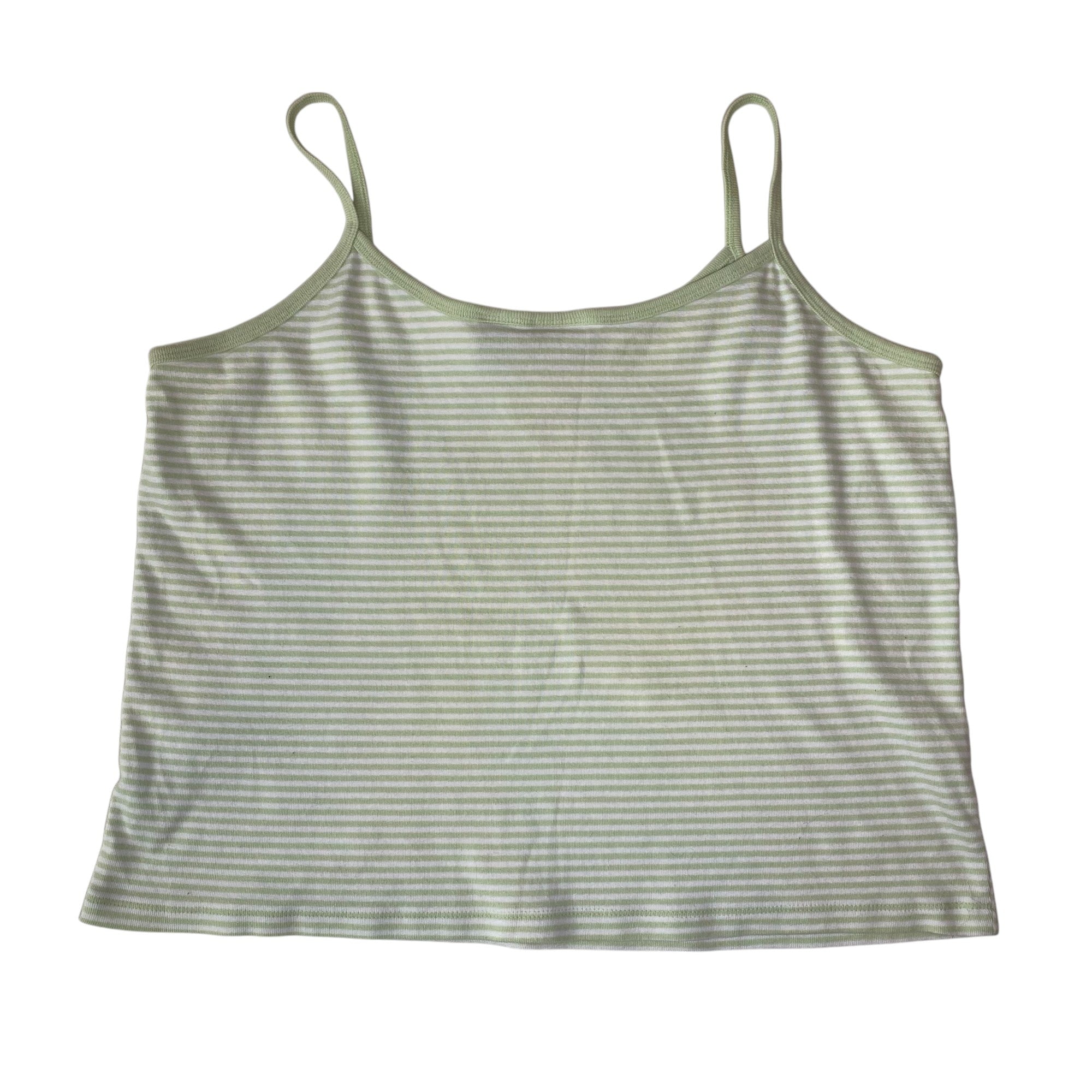 Vintage Sonoma Green Striped Tank Top