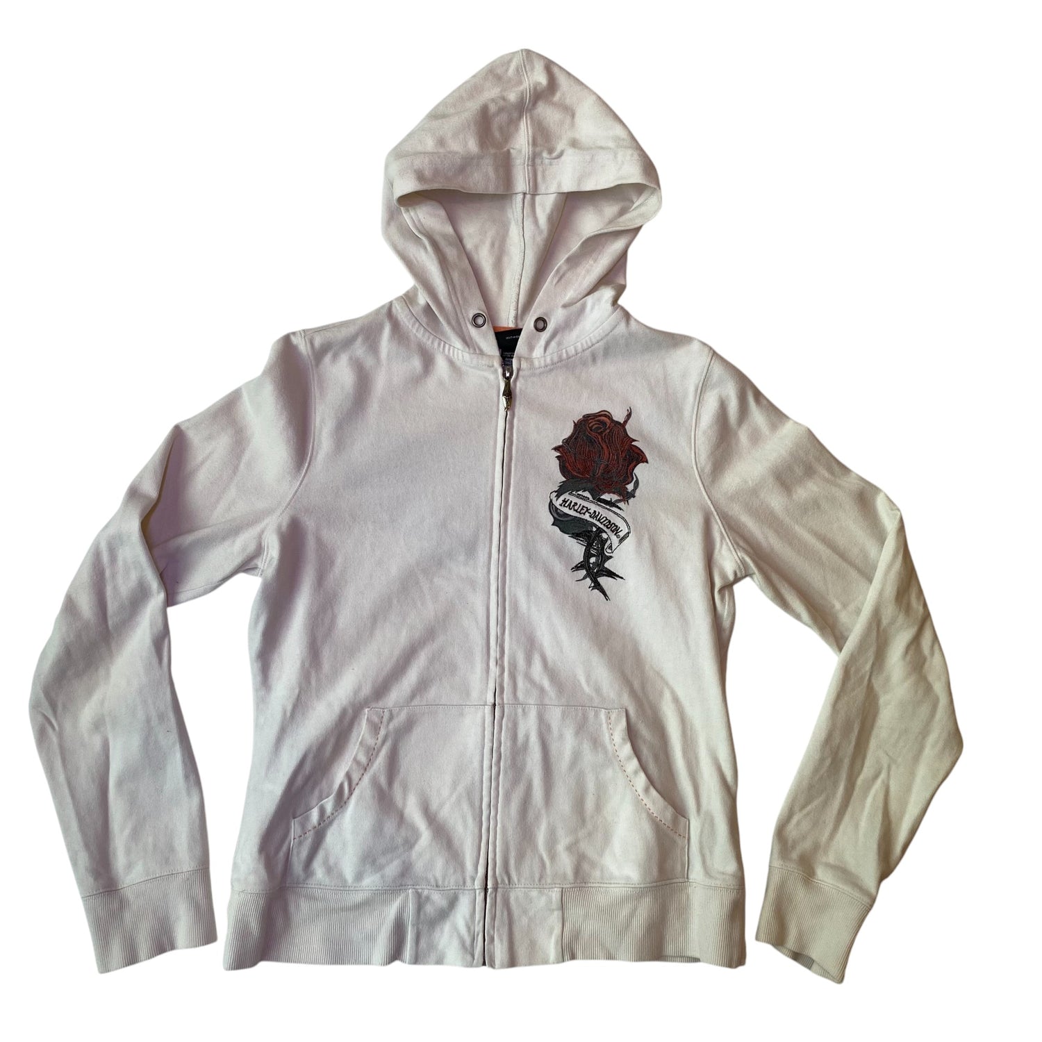 Y2k Harley Davidson Graphic Femme Zip Up