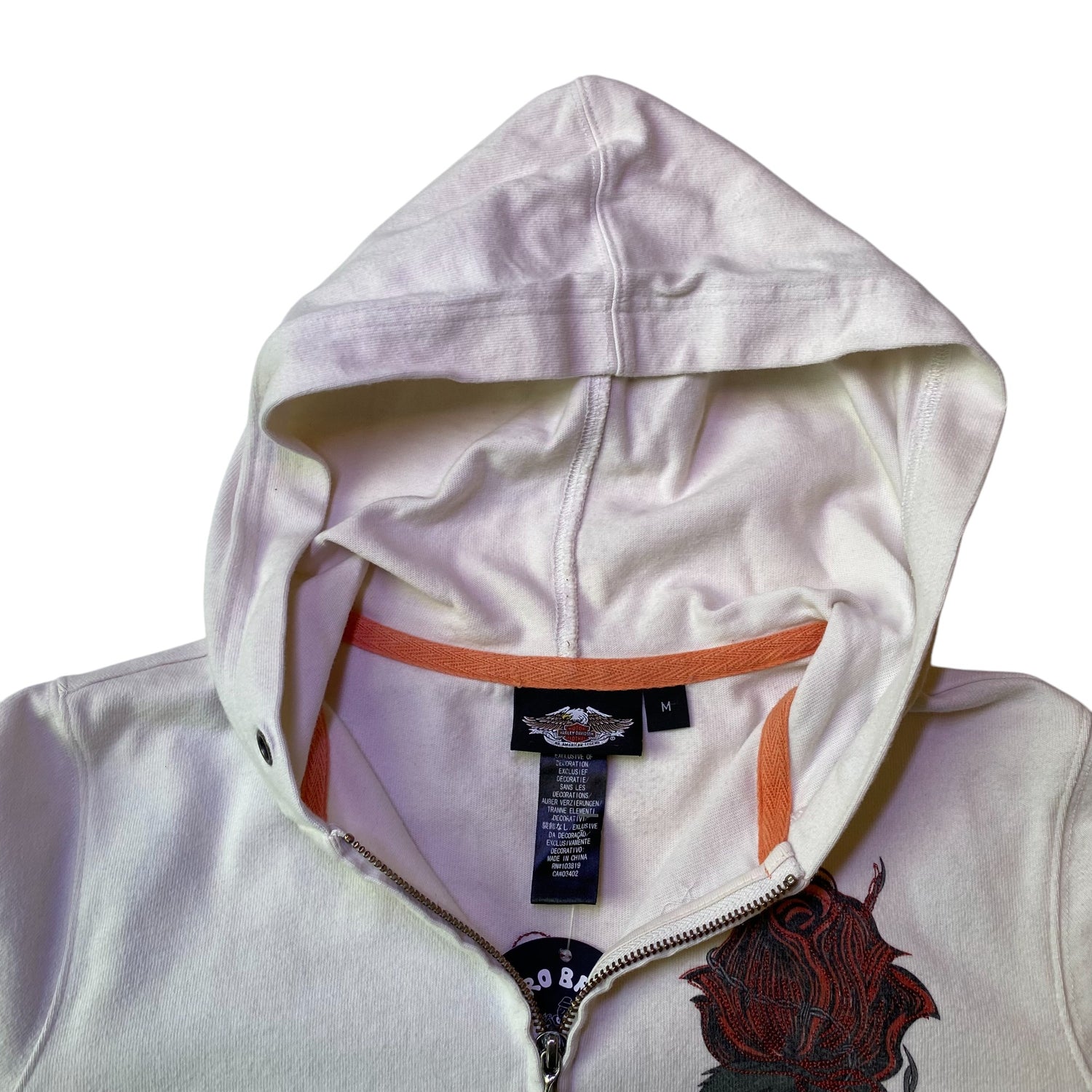 Y2k Harley Davidson Graphic Femme Zip Up