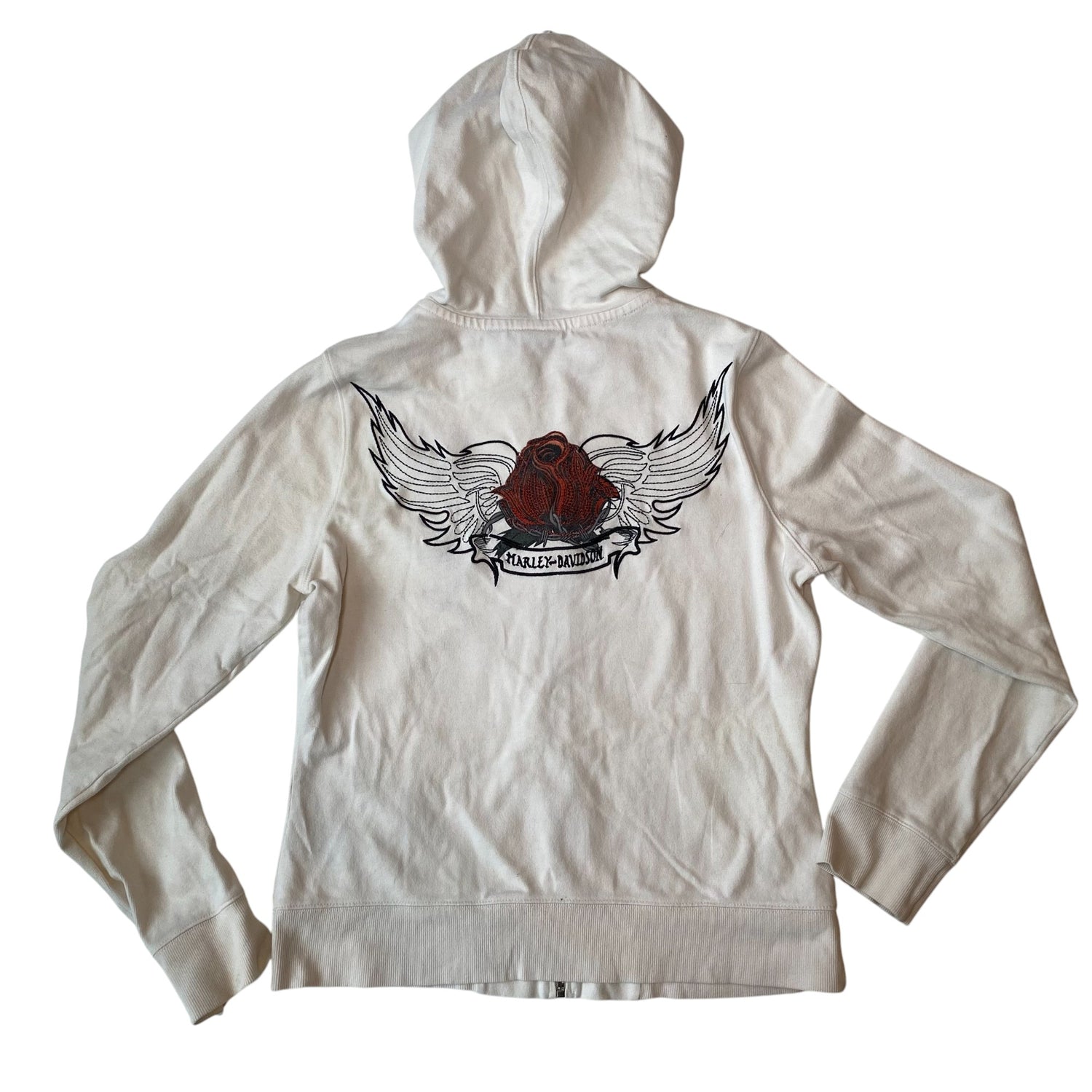 Y2k Harley Davidson Graphic Femme Zip Up