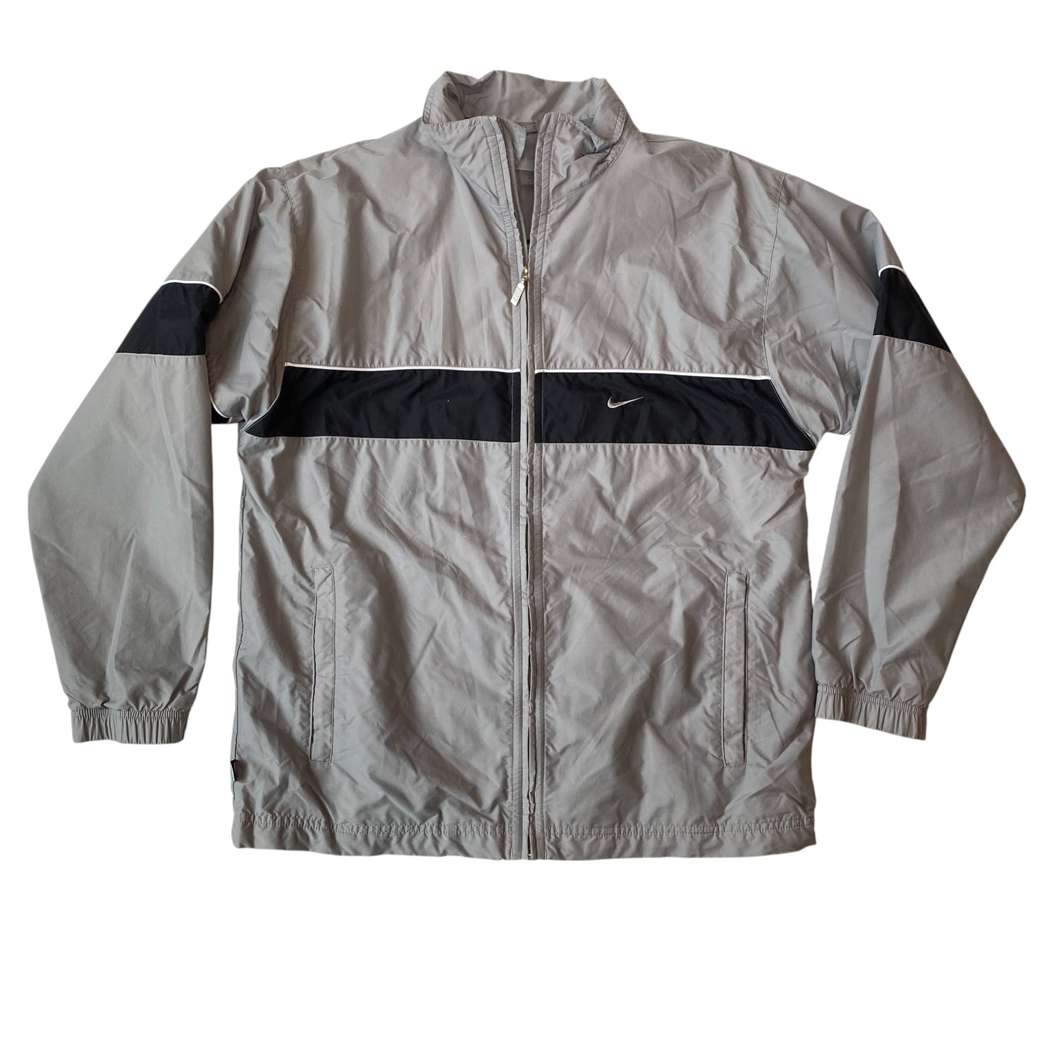 Y2k Nike Grey Windbreaker Zip Up