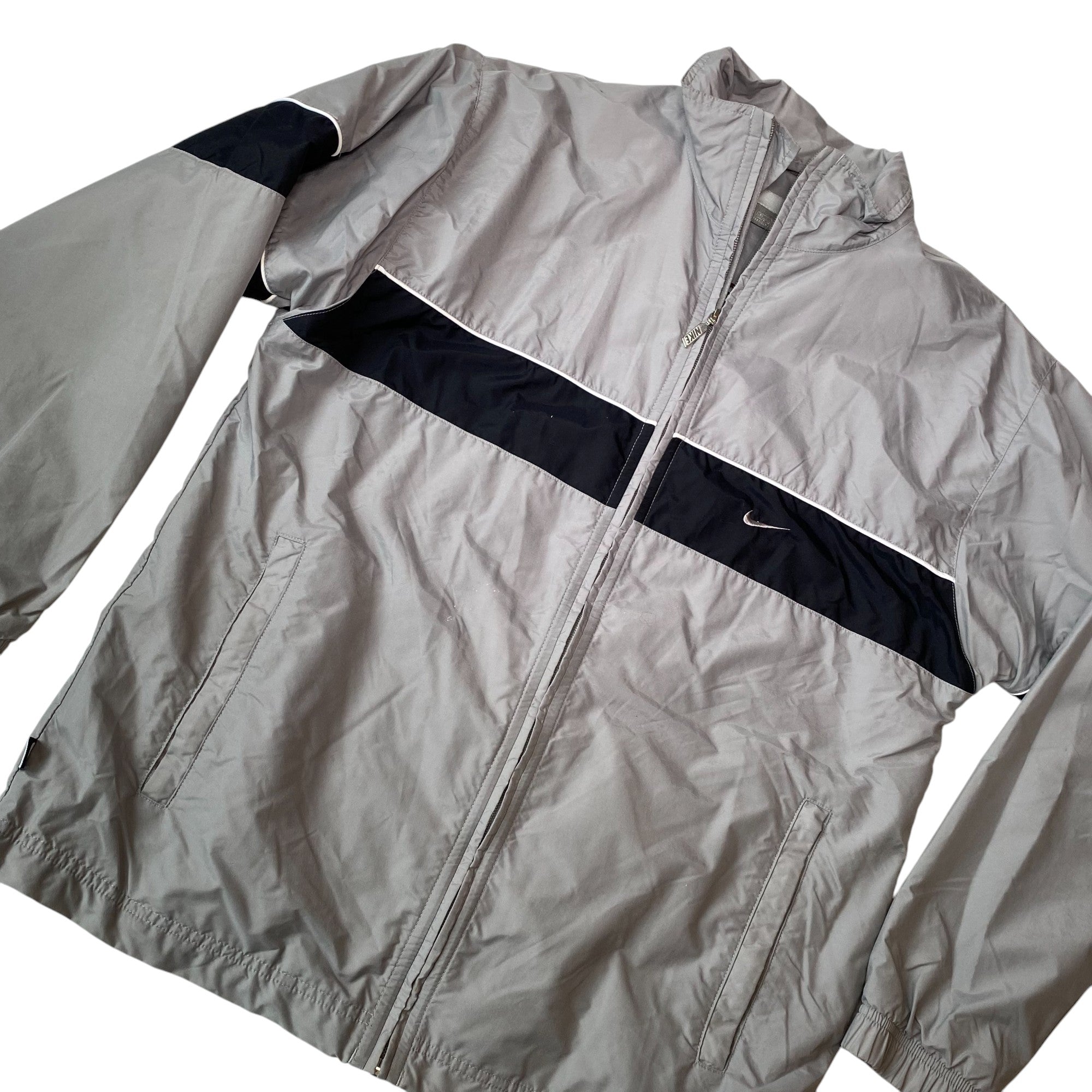 Y2k Nike Grey Windbreaker Zip Up